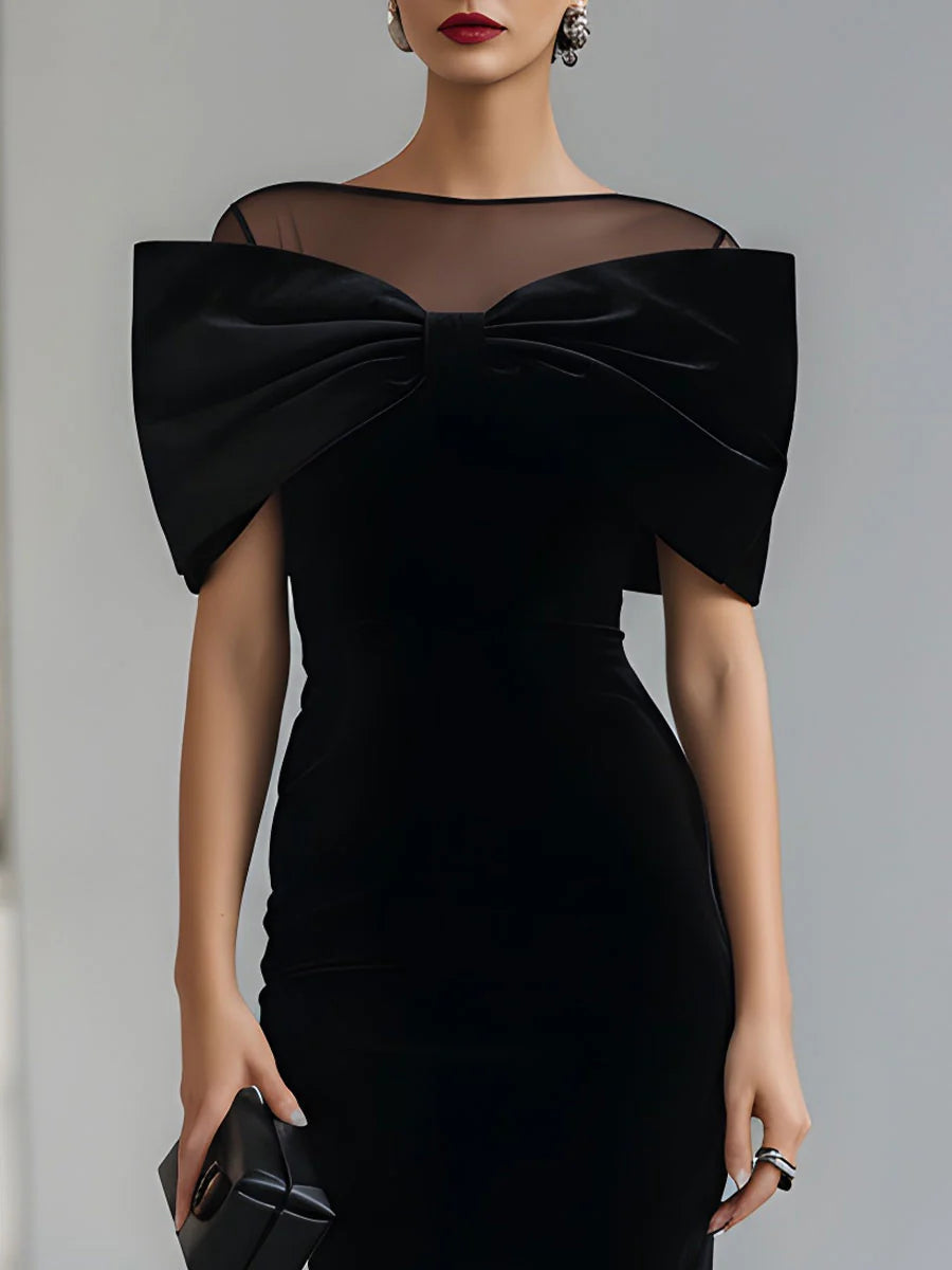 Rosaline | Statement Bow Midi Dress