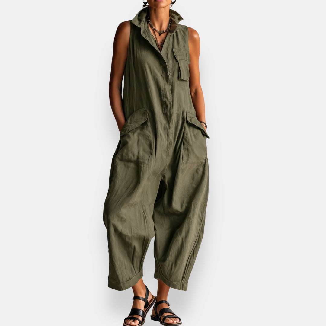 Heather | Relaxed Sleeveless Jumpsuit