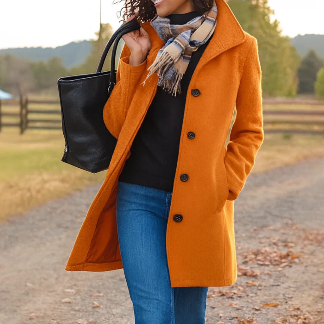 Noelle | Heritage Wool Button Coat