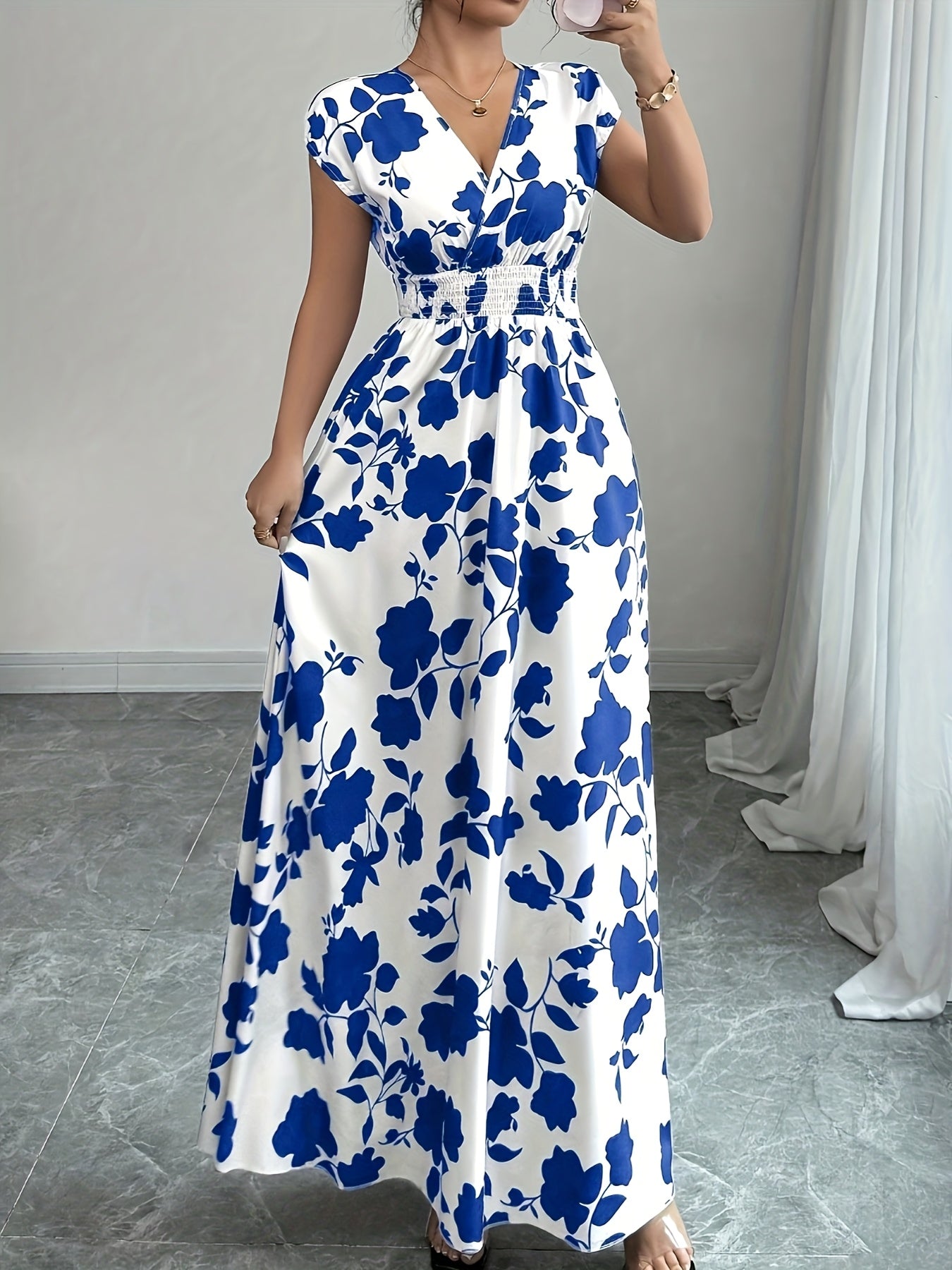 Clara | Elegant Floral Maxi Dress