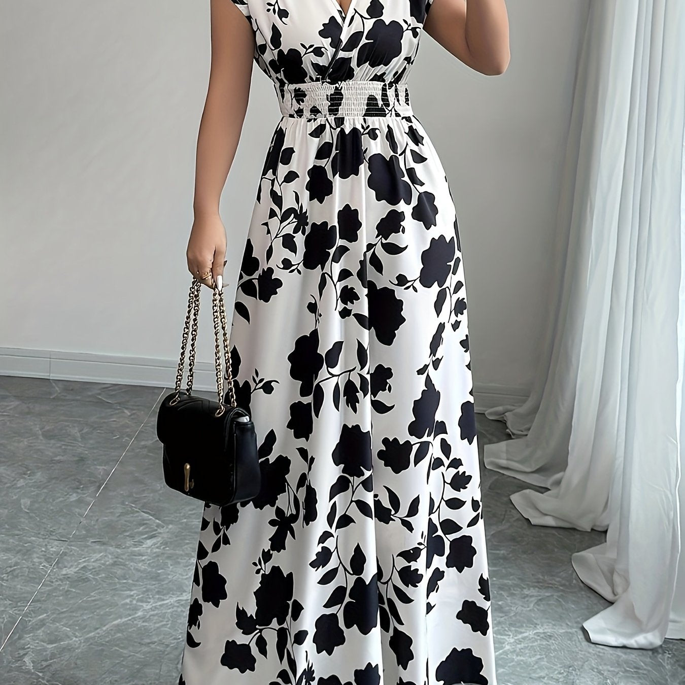 Clara | Elegant Floral Maxi Dress