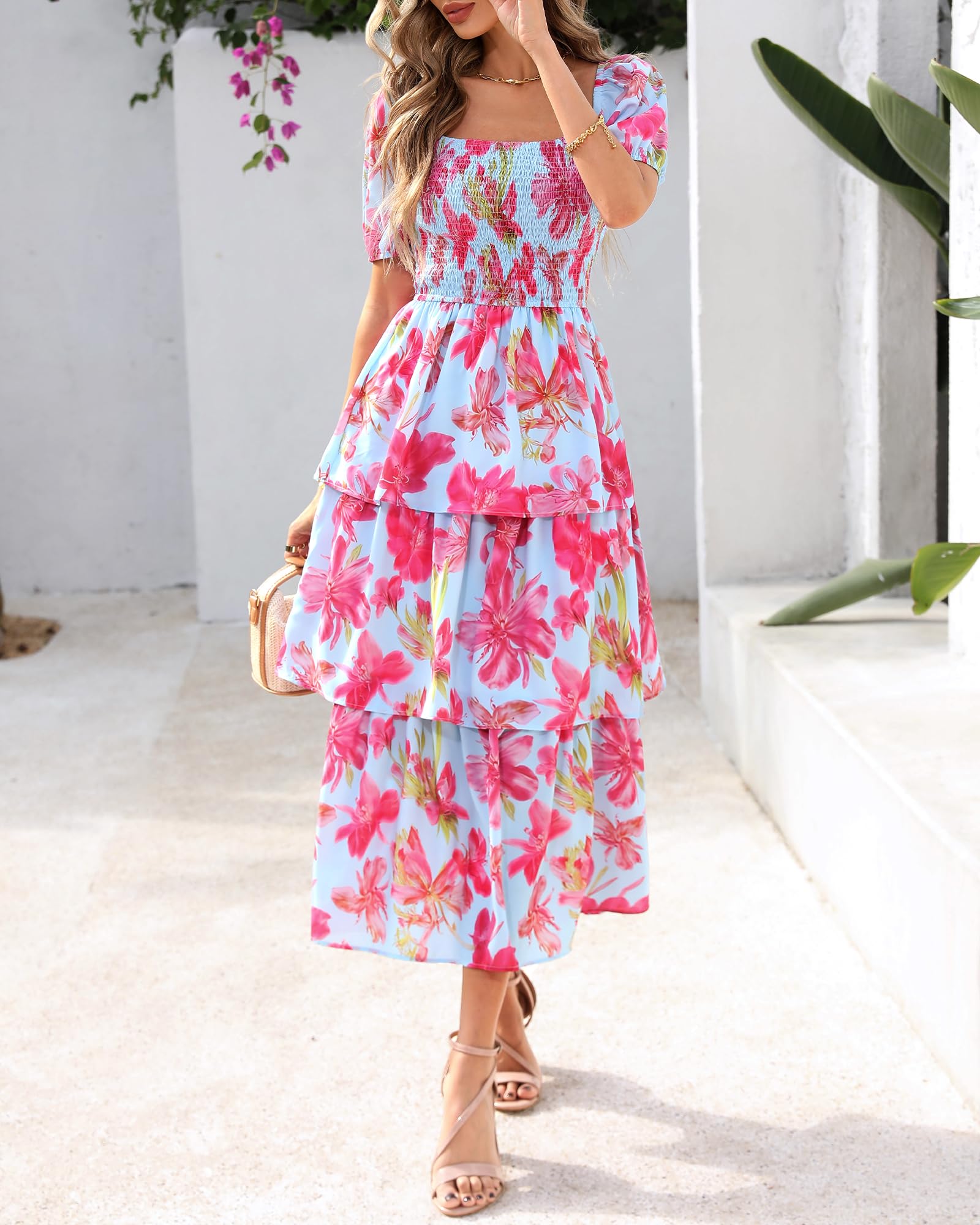 Ava | Floral Short Sleeve Dress