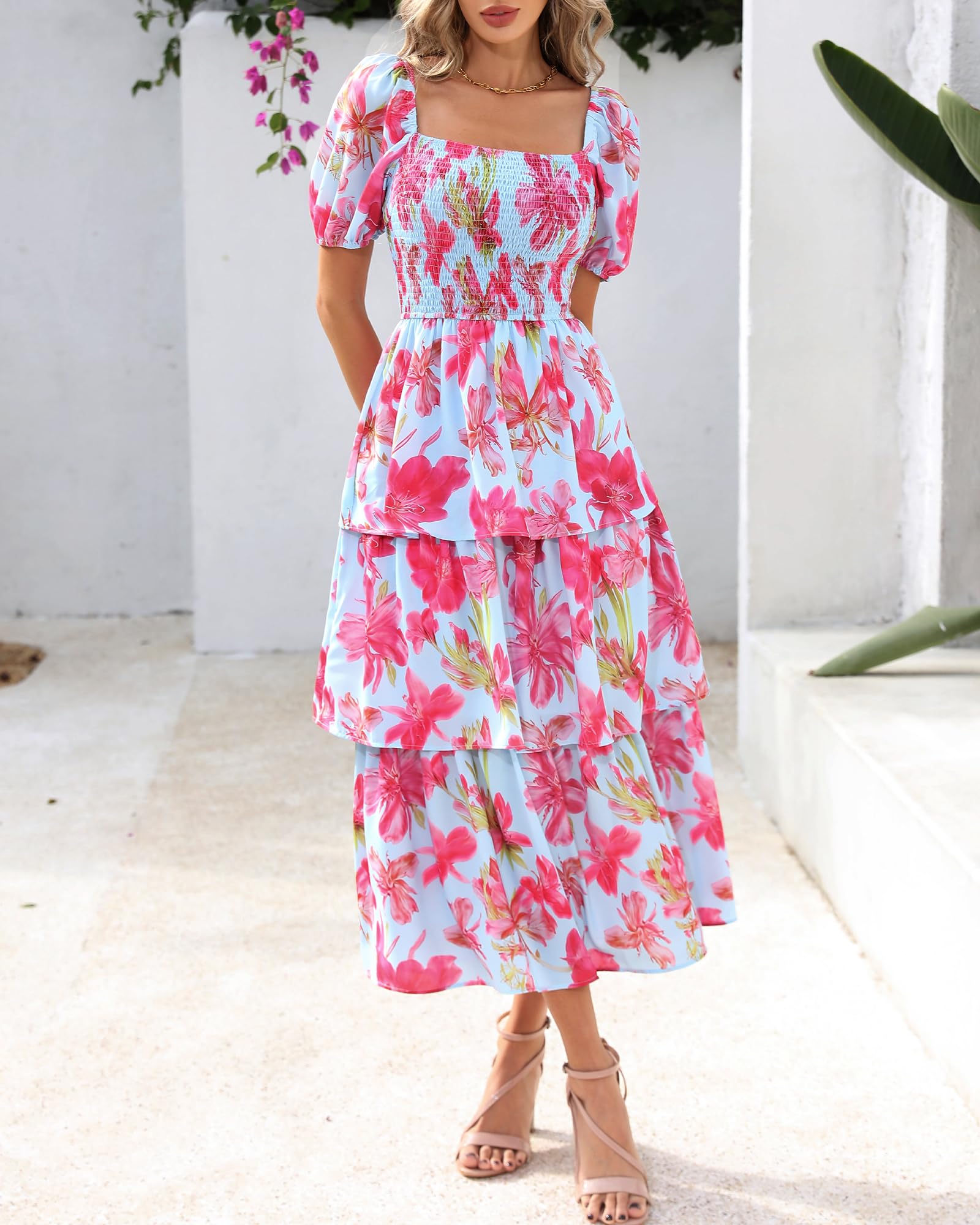 Ava | Floral Short Sleeve Dress