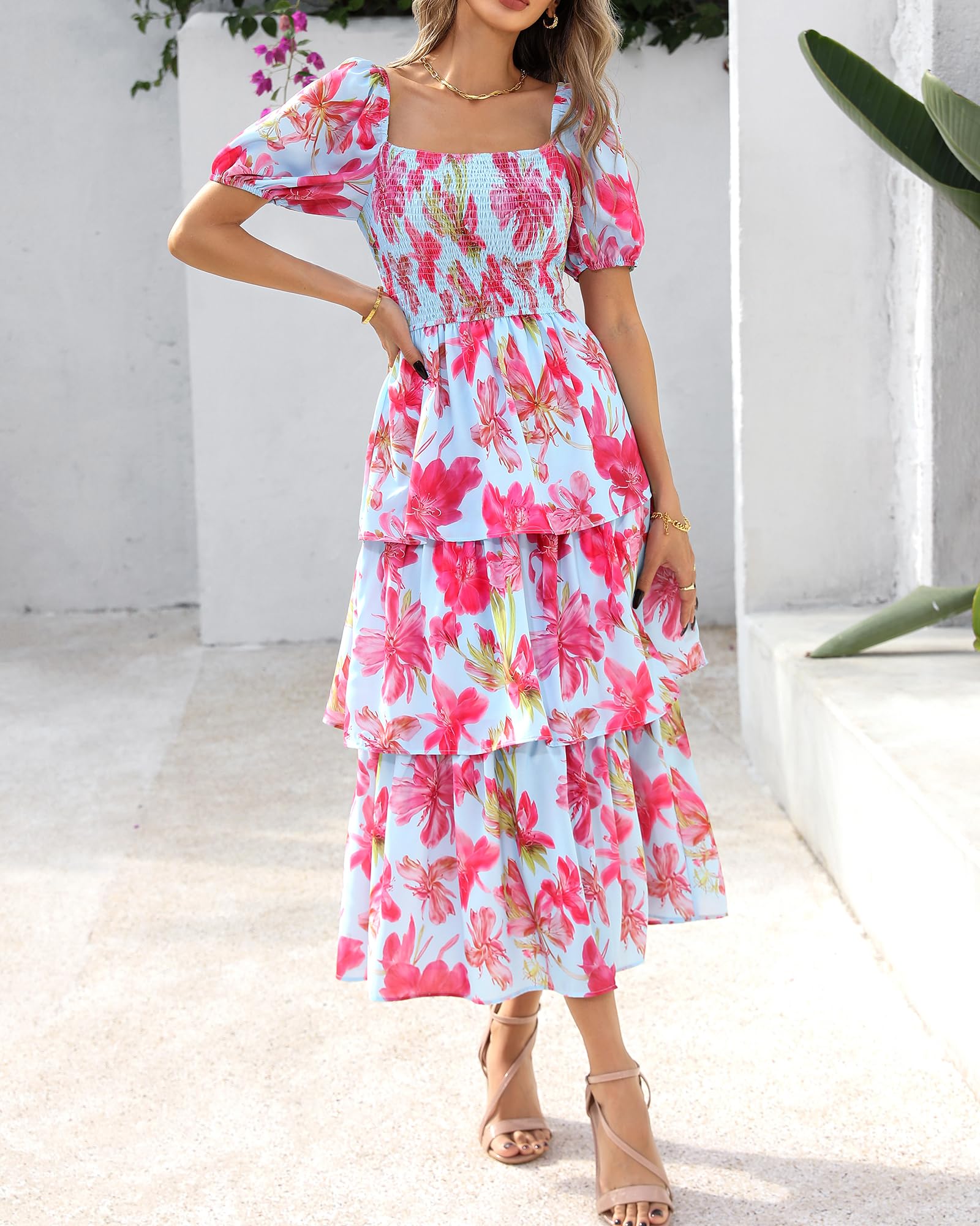 Ava | Floral Short Sleeve Dress