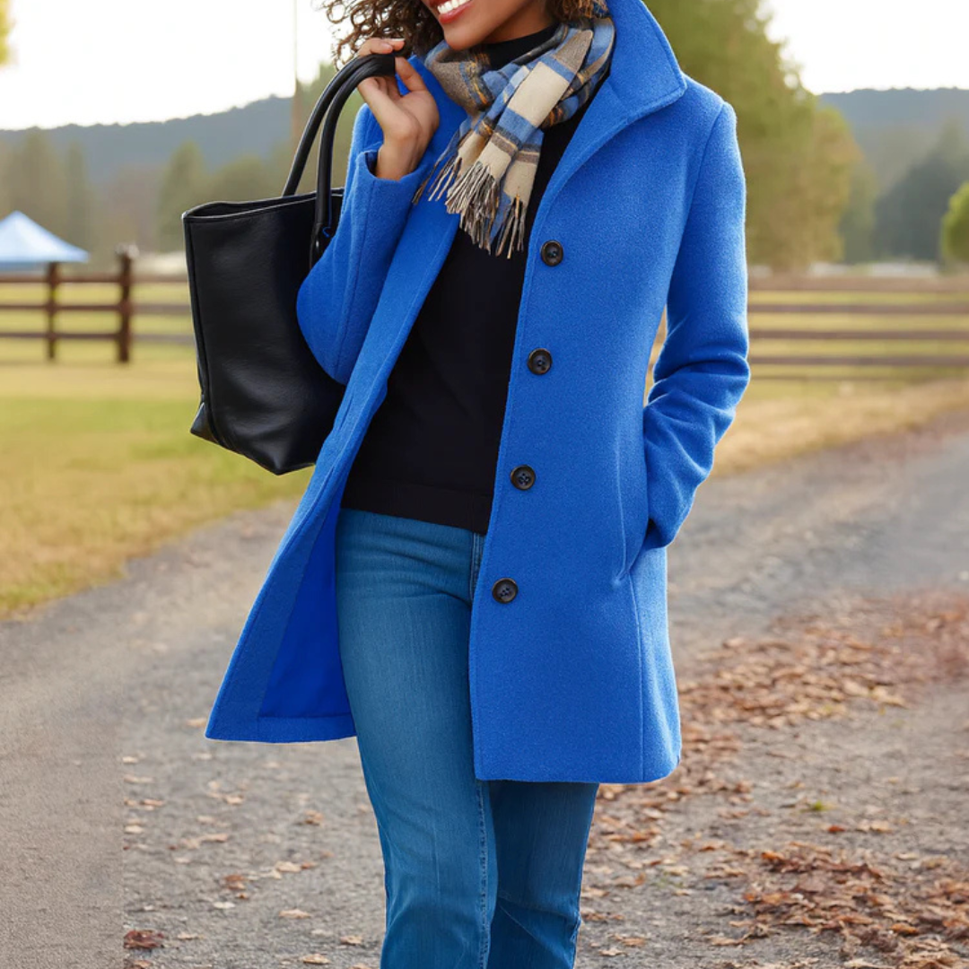 Noelle | Heritage Wool Button Coat