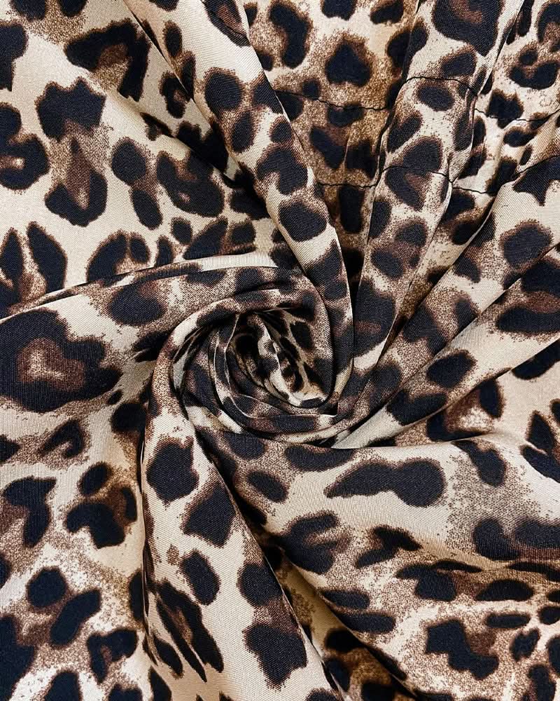 Elin | Leopard-Print Reversible Coat with Adjustable Waist
