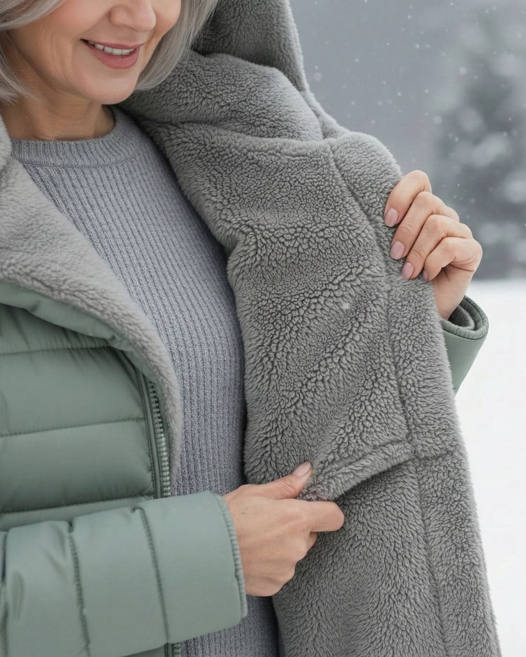 Hazel | Fleece-Lined A-Line Quilted Winter Jacket