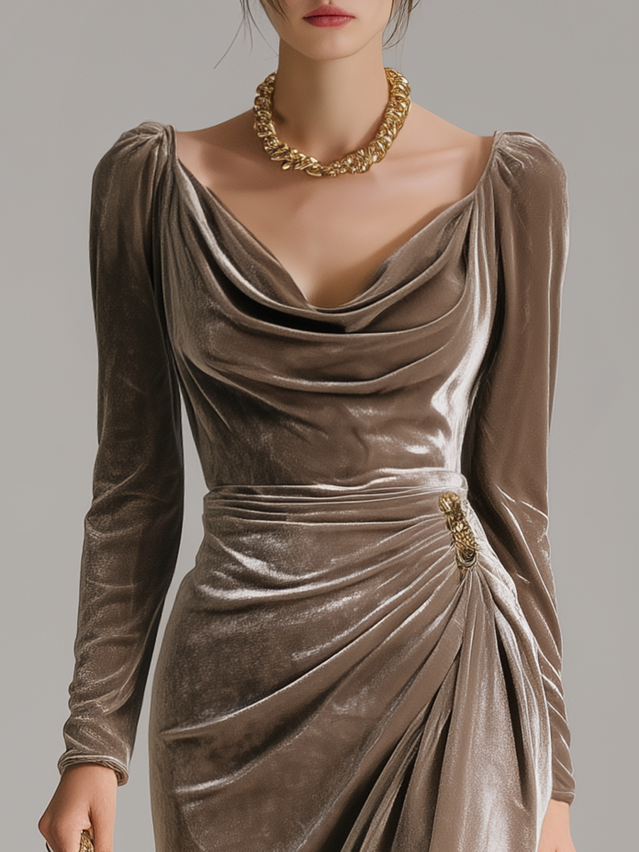 Lavinia | Draped Midi Dress