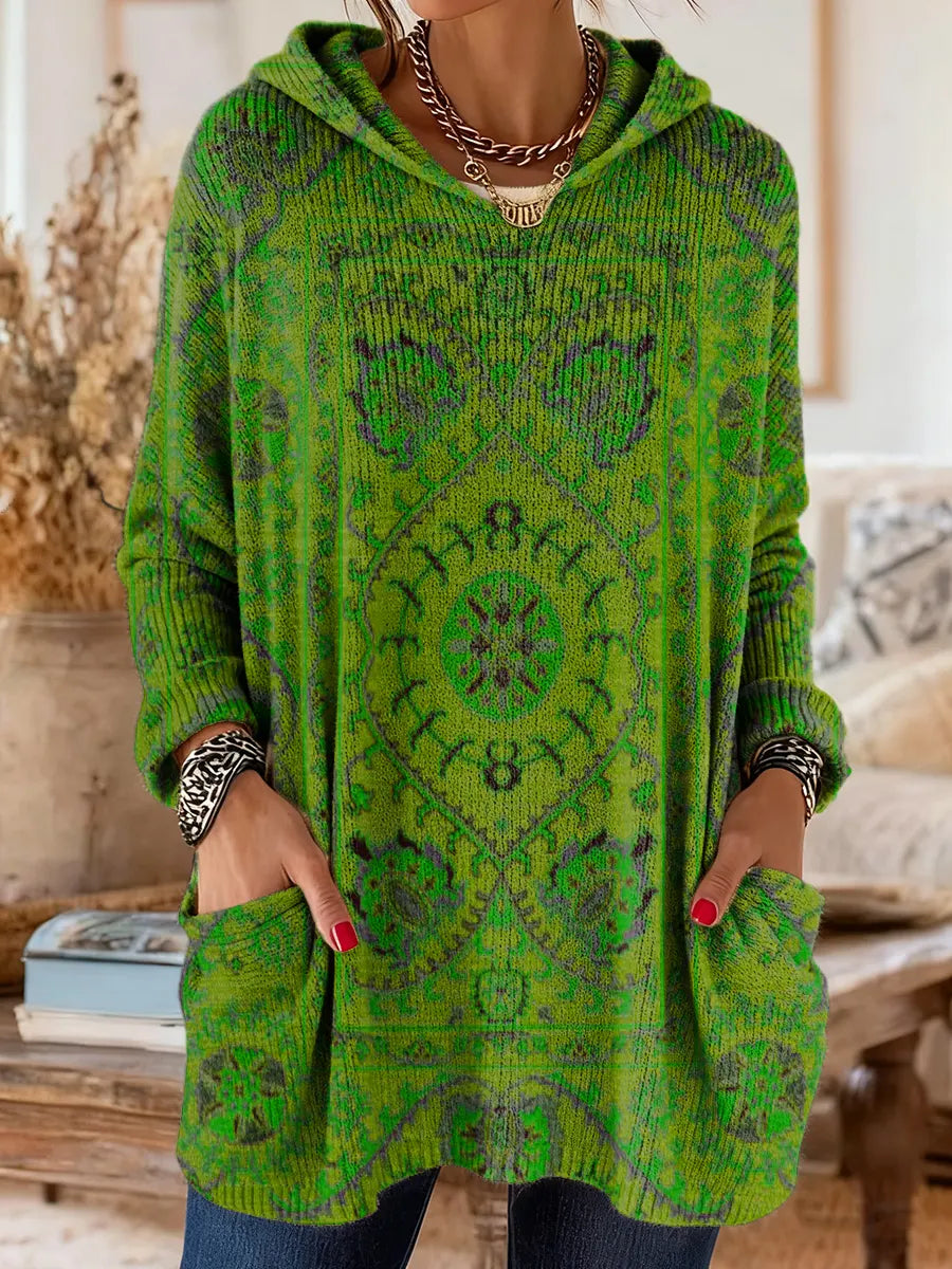 Rosemary | Cosy Hooded Knit Jumper