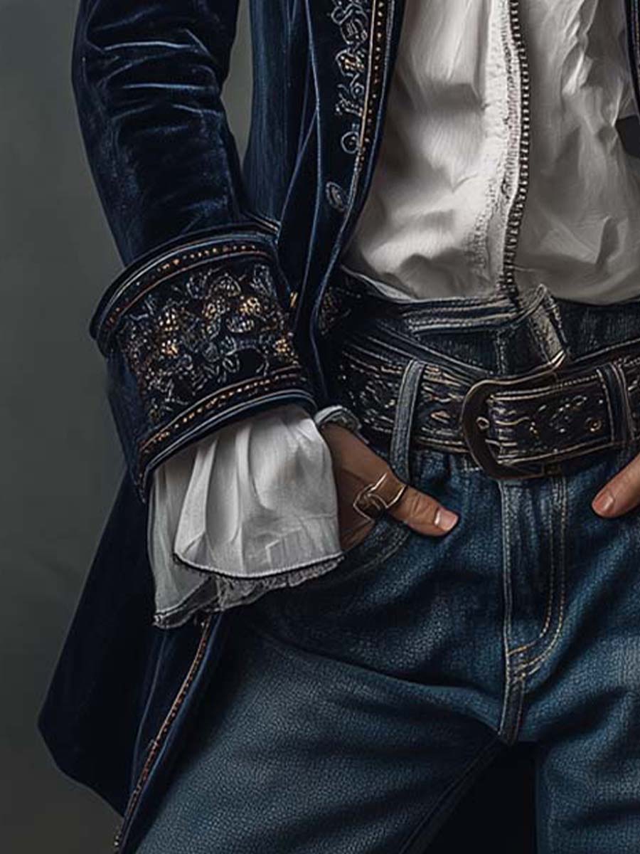 Marguerite | Embroidered Longline Tailored Jacket