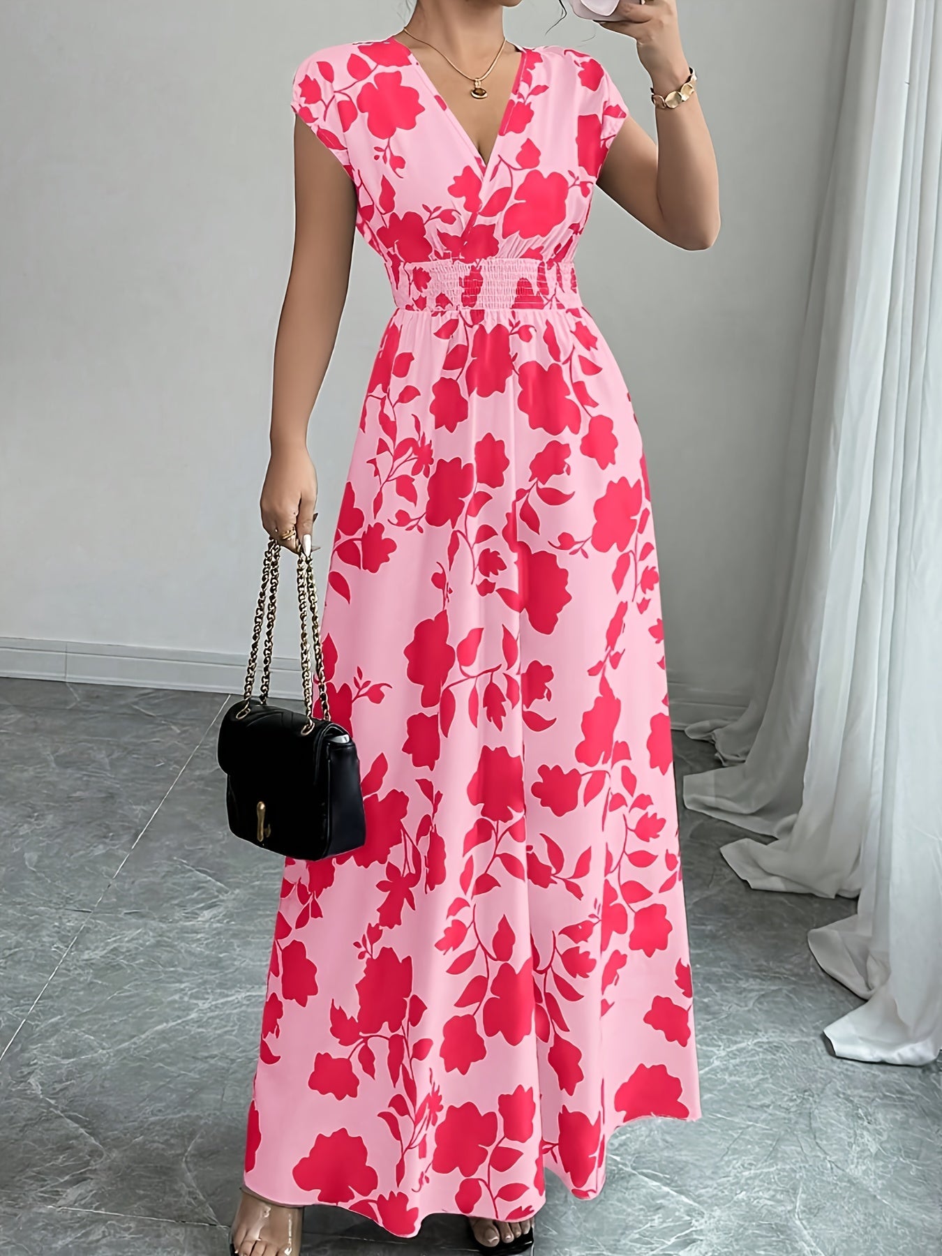 Clara | Elegant Floral Maxi Dress