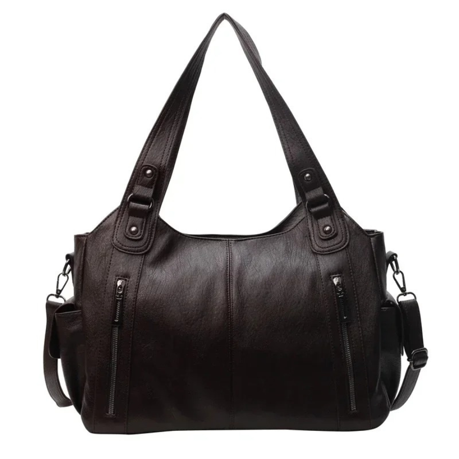 UMA - DUAL ZIPPER LARGE CAPACITY SHOULDER BAG