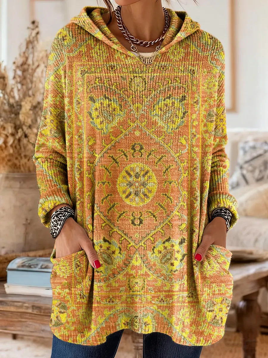 Louise | Cosy Hooded Knit Jumper