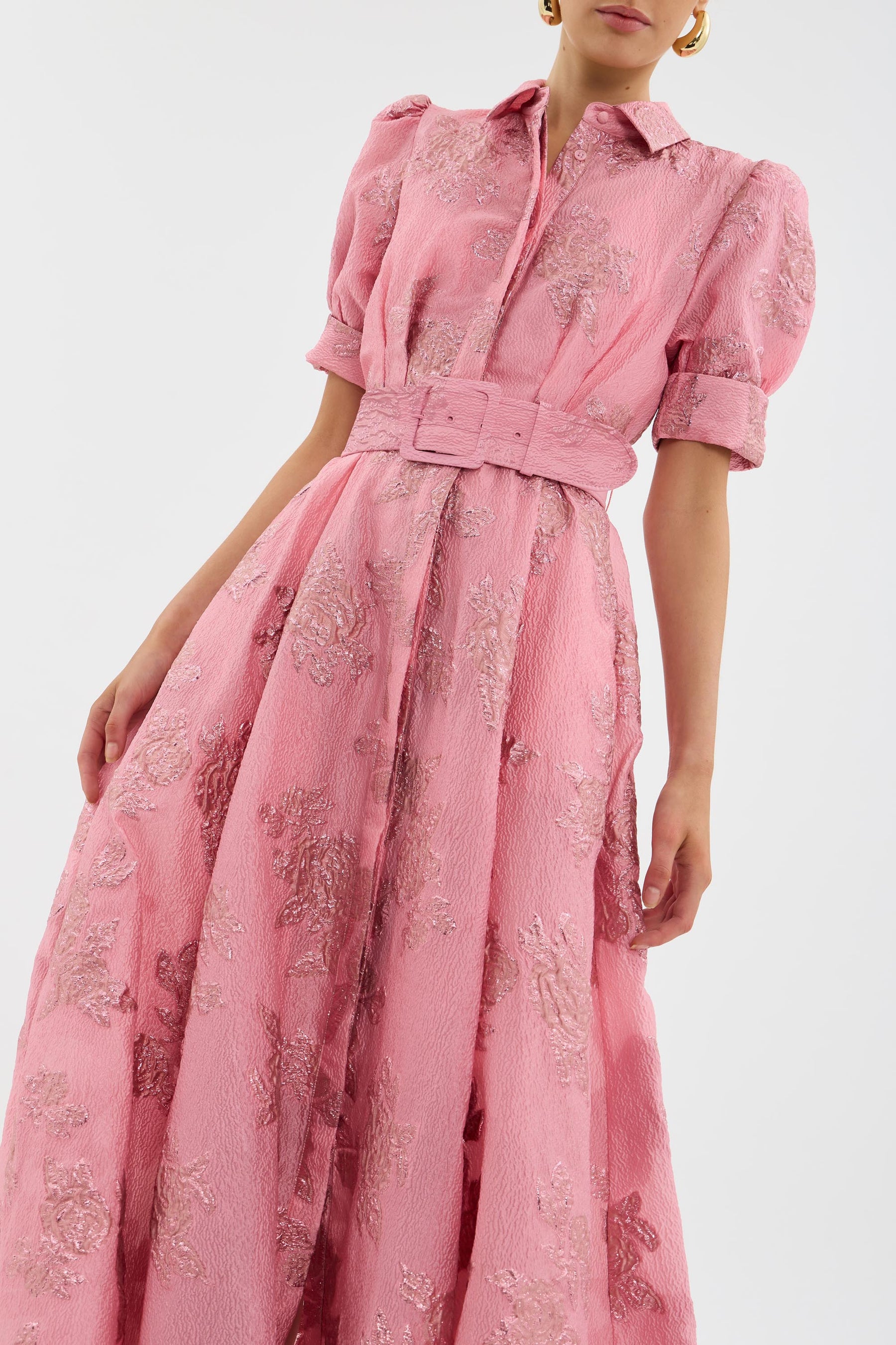 Anneliese | Belted Floral Gown