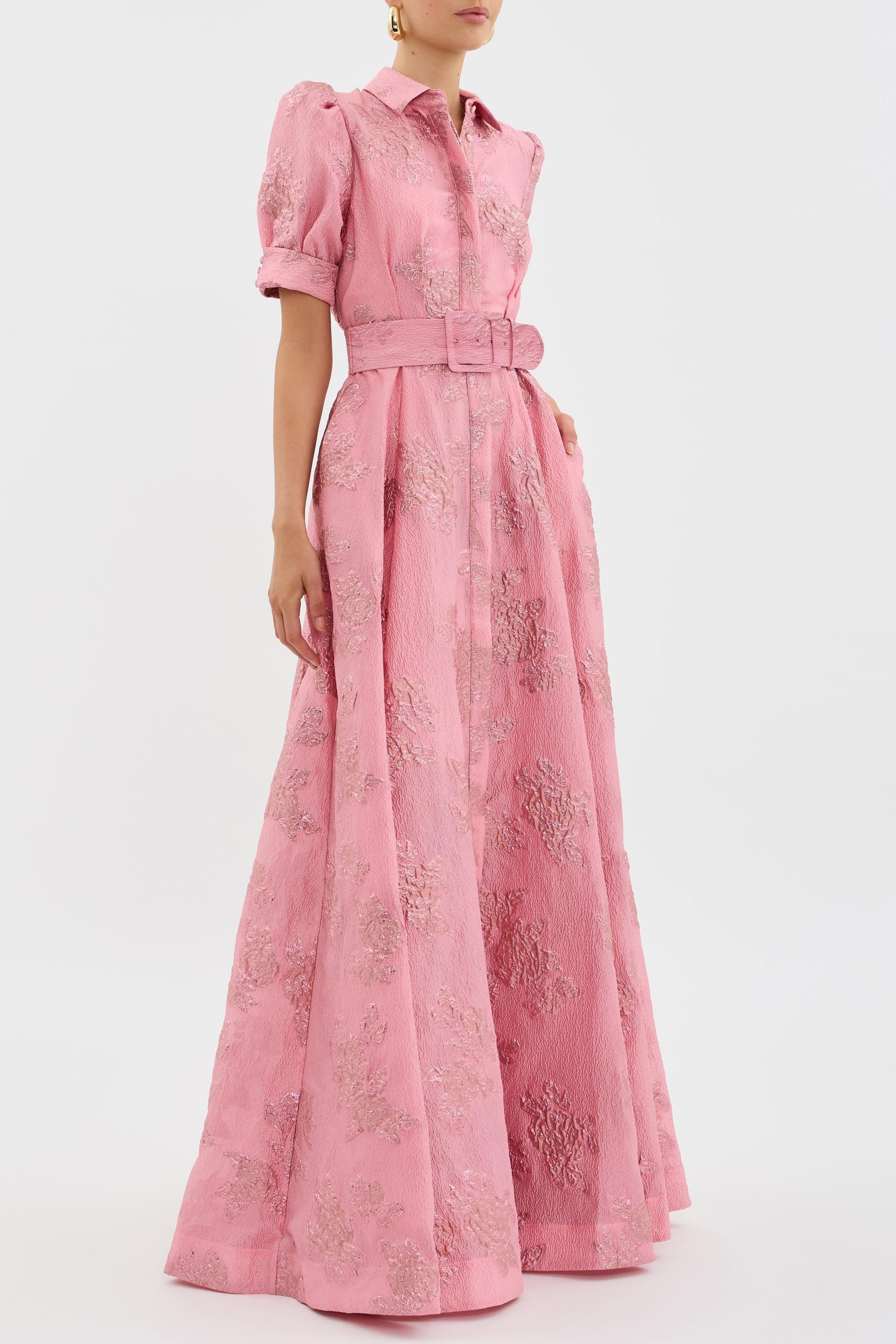 Anneliese | Belted Floral Gown