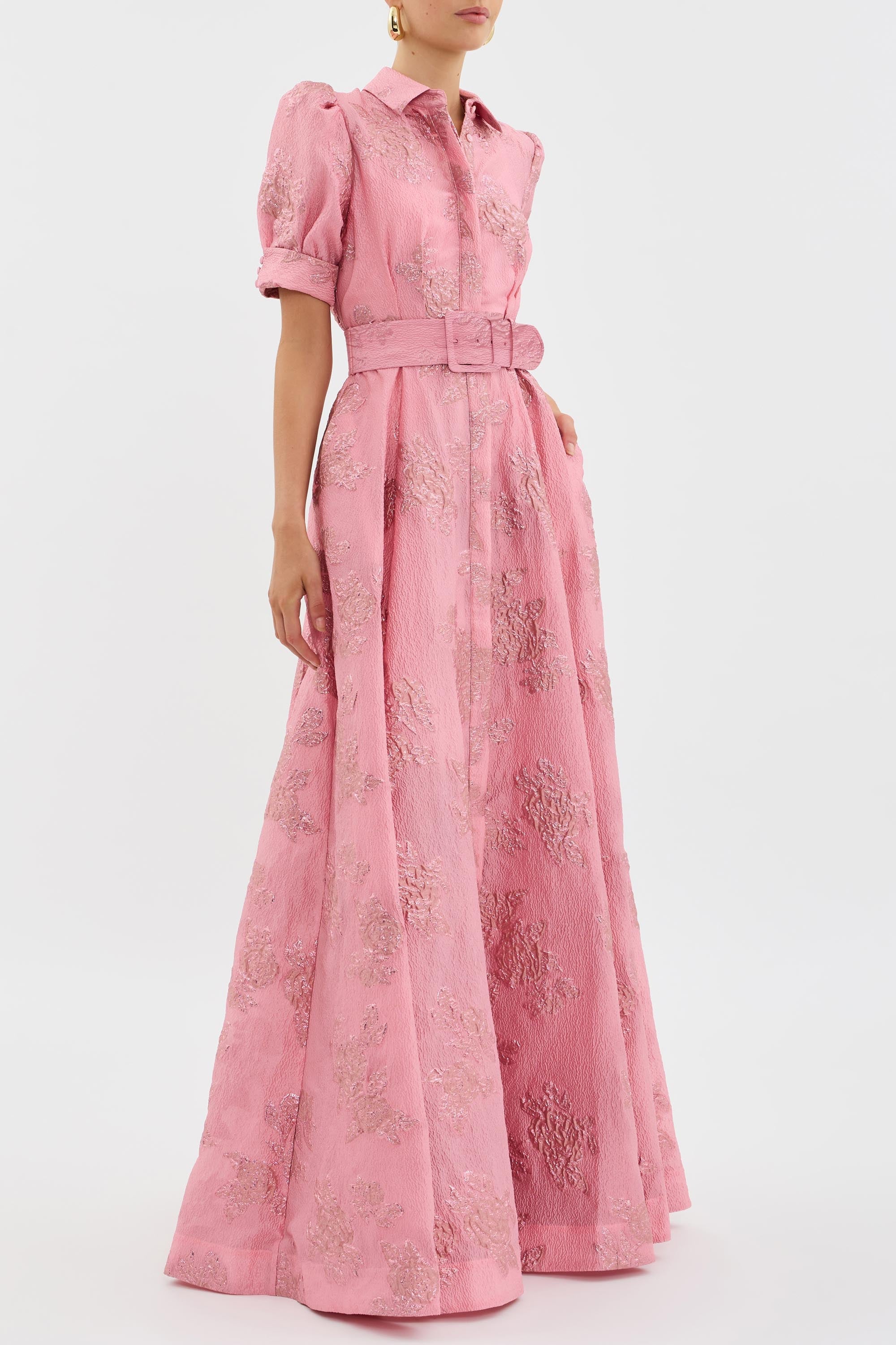 Anneliese | Belted Floral Gown