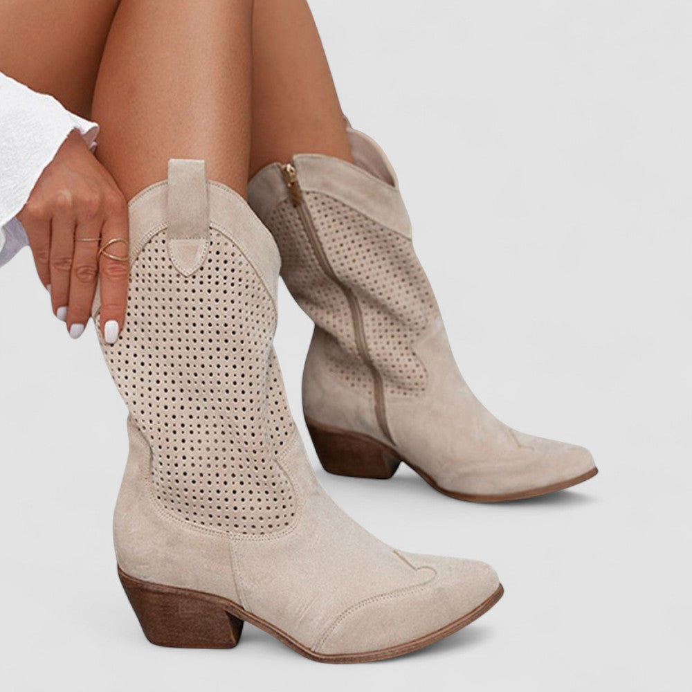 Rachel | Western Ankle Boots with Cushioned Comfort