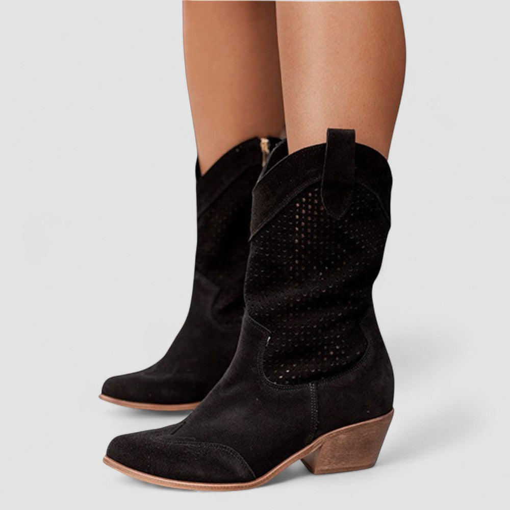 Rachel | Western Ankle Boots with Cushioned Comfort