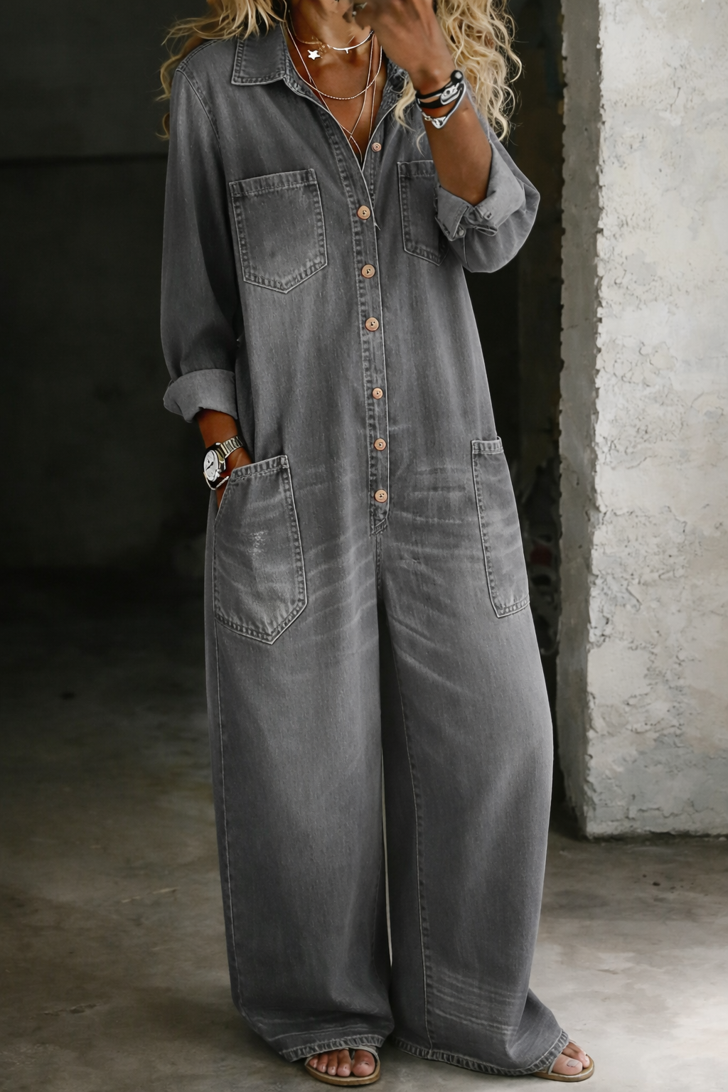 Lena | Casual Comfort Jumpsuit with Pockets