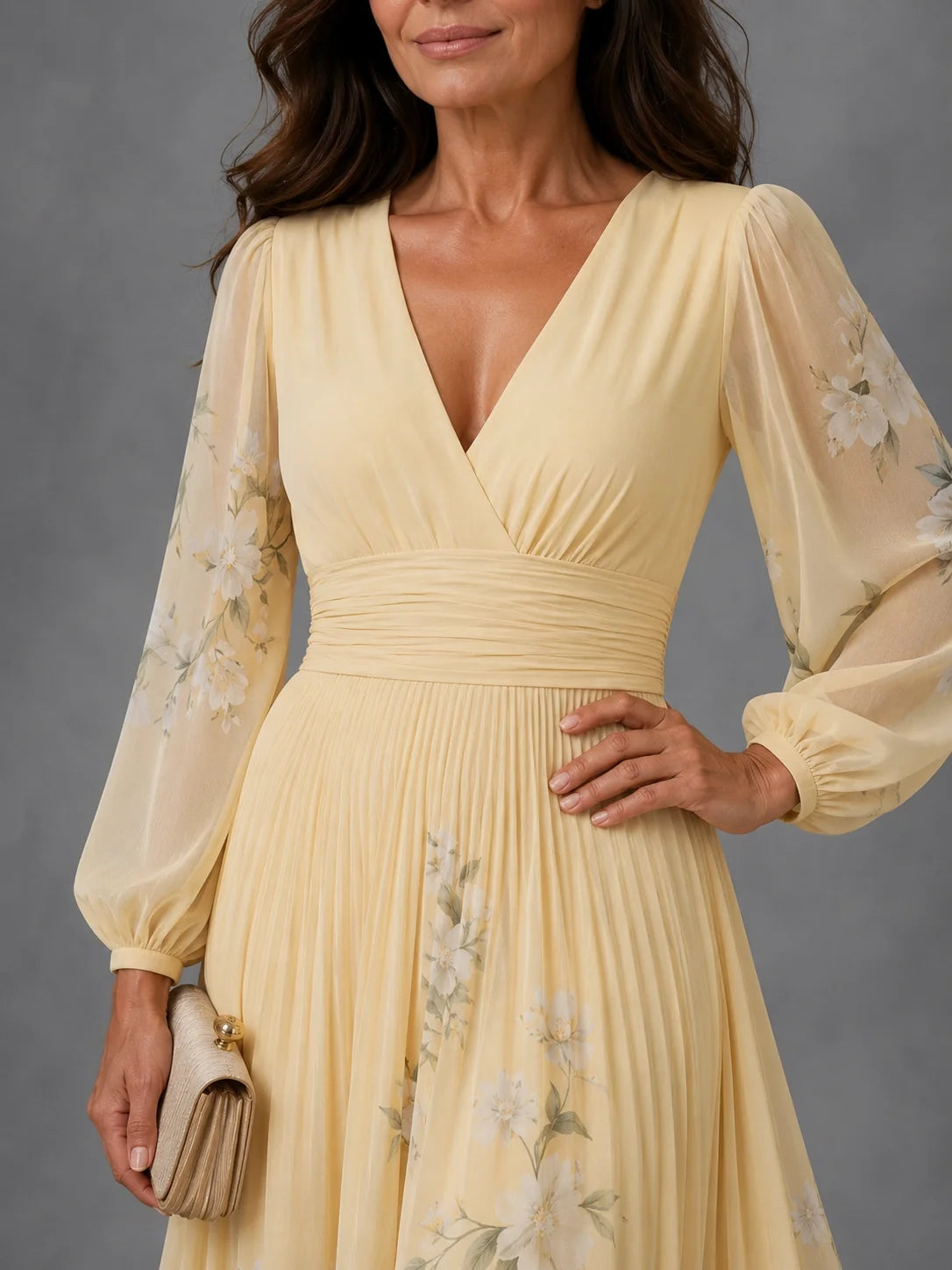 Mathilda | Floral Chiffon Dress