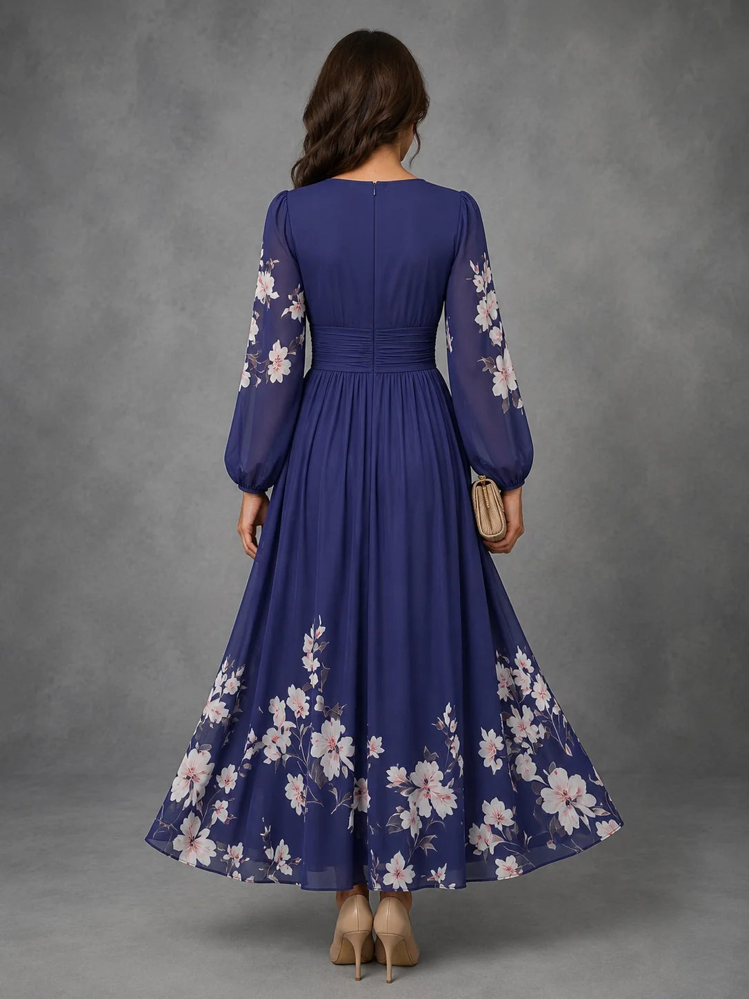 Mathilda | Floral Chiffon Dress