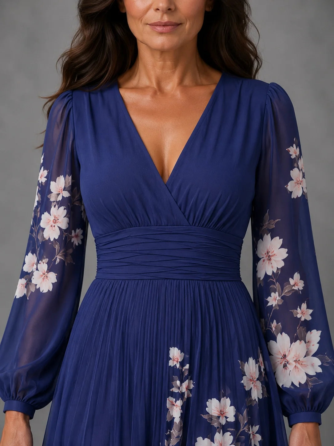 Mathilda | Floral Chiffon Dress