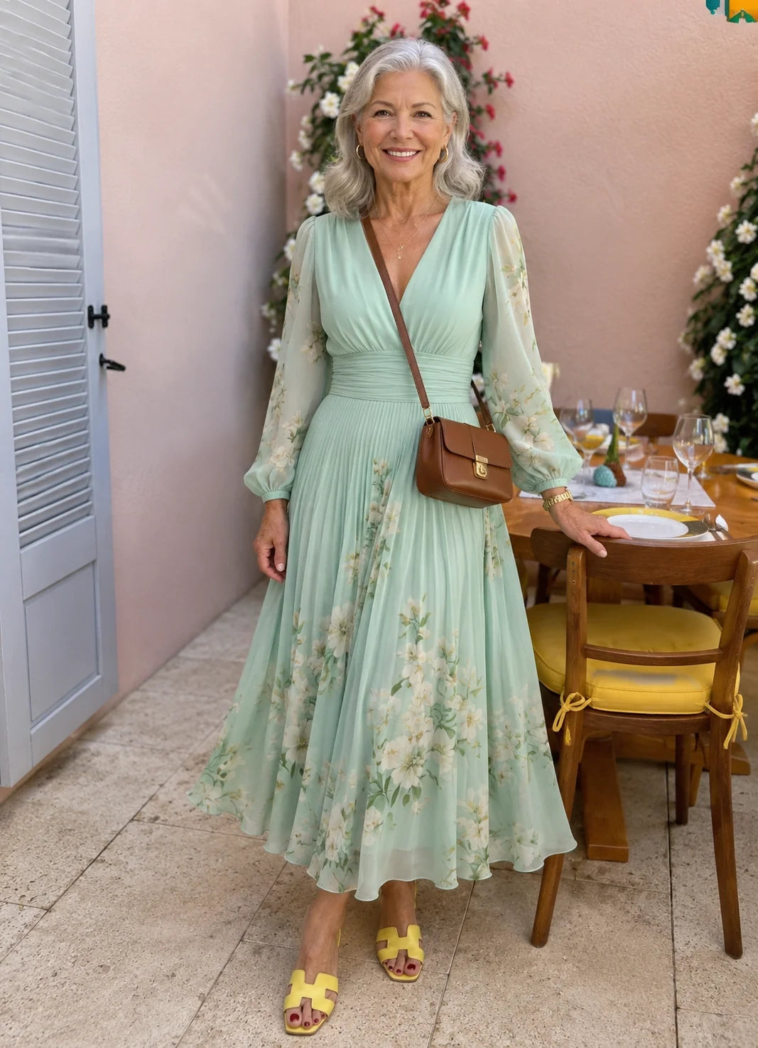 Mathilda | Floral Chiffon Dress