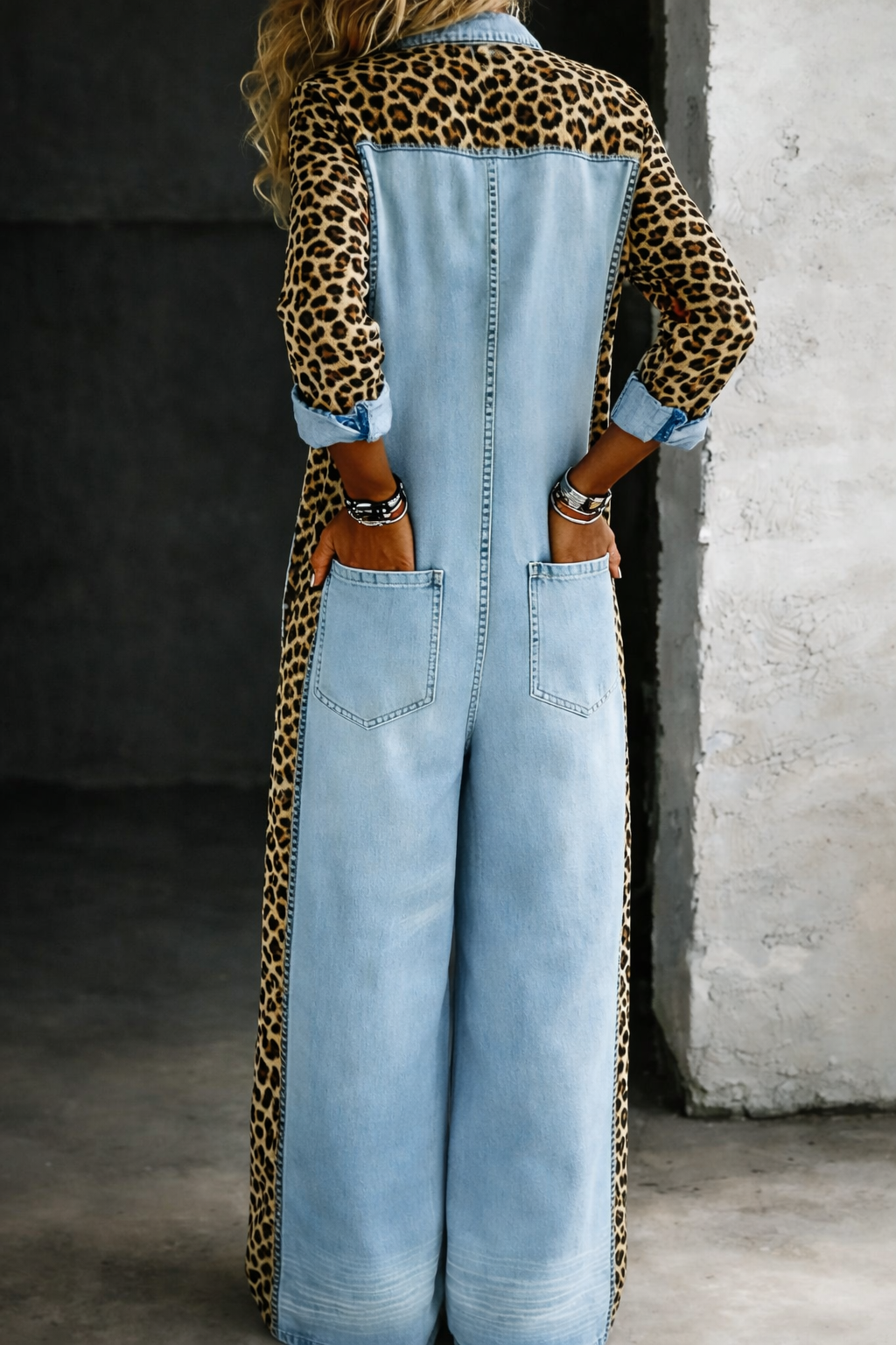 Amanda | One-Piece Denim Shirt Jumpsuit