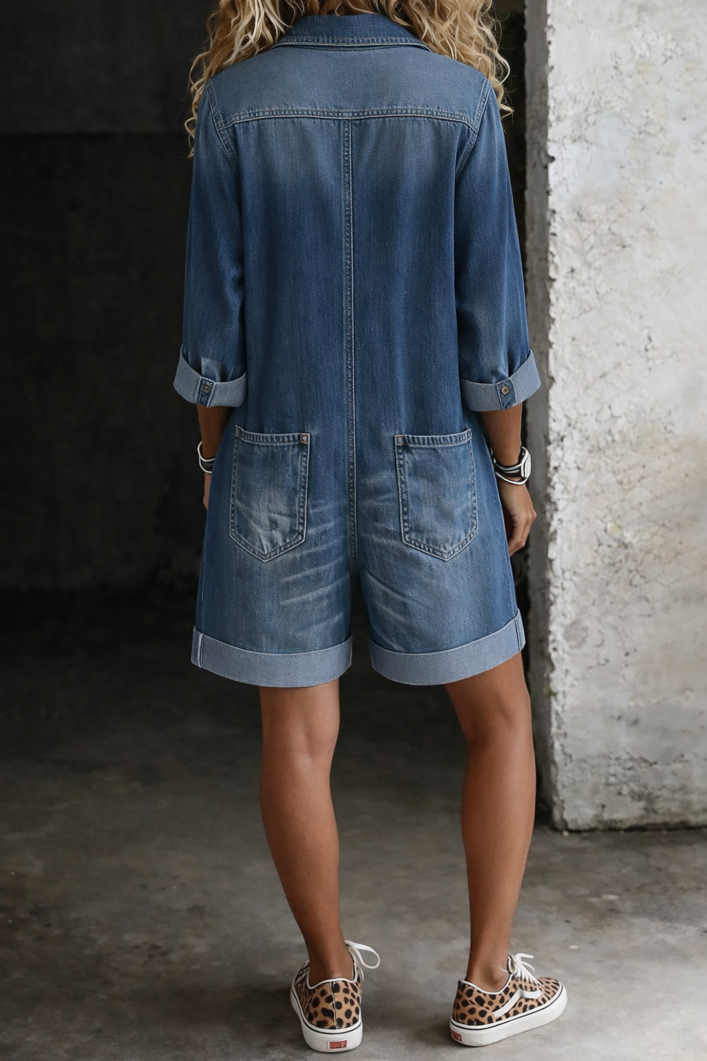 Nora | Casual Short Jumpsuit with Patch Pockets