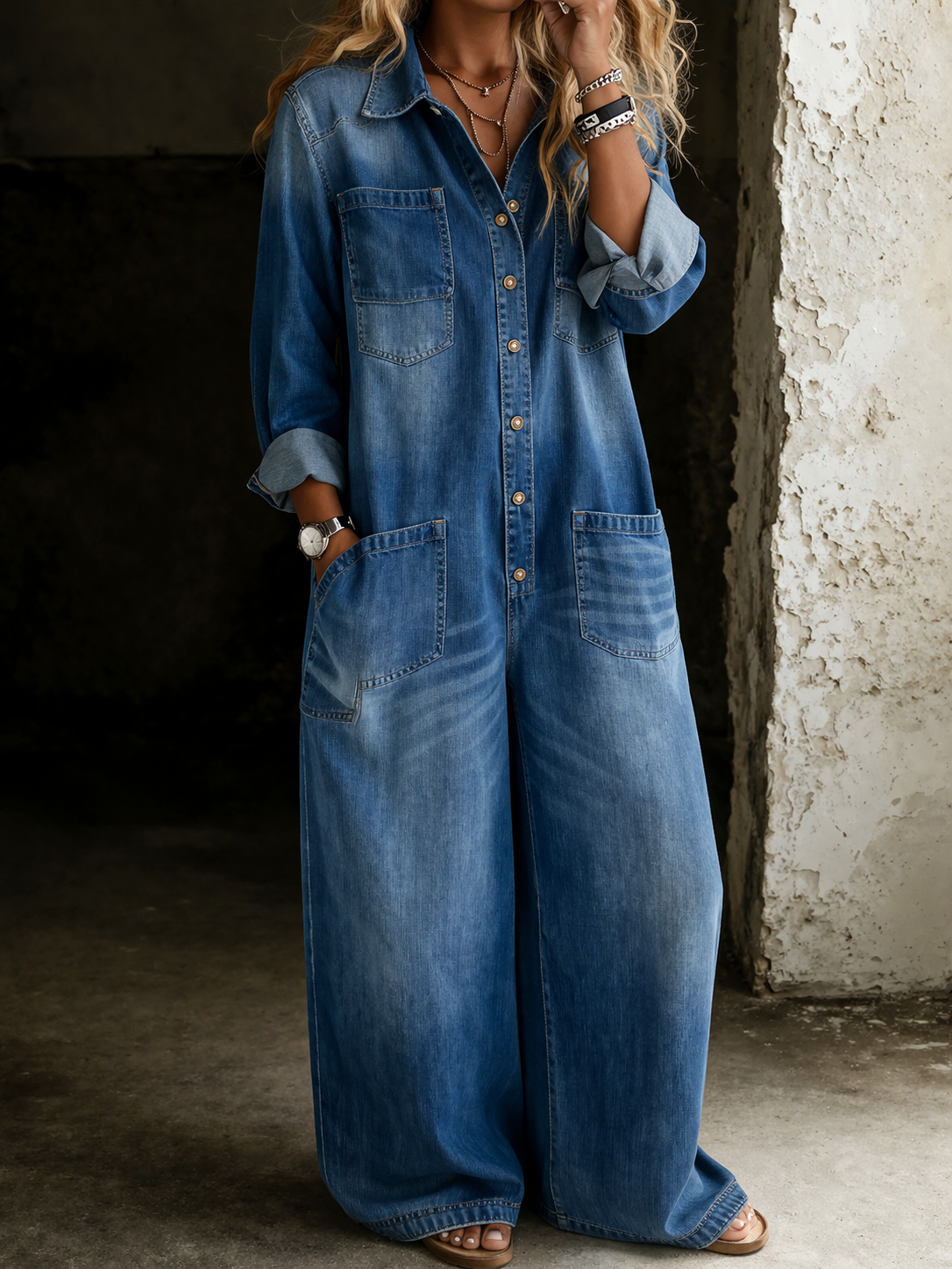 Lena | Casual Comfort Jumpsuit with Pockets