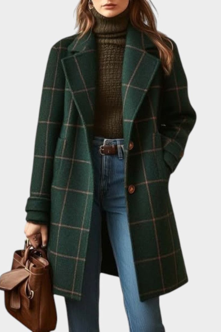 Harriet | Classic Check Autumn Coat