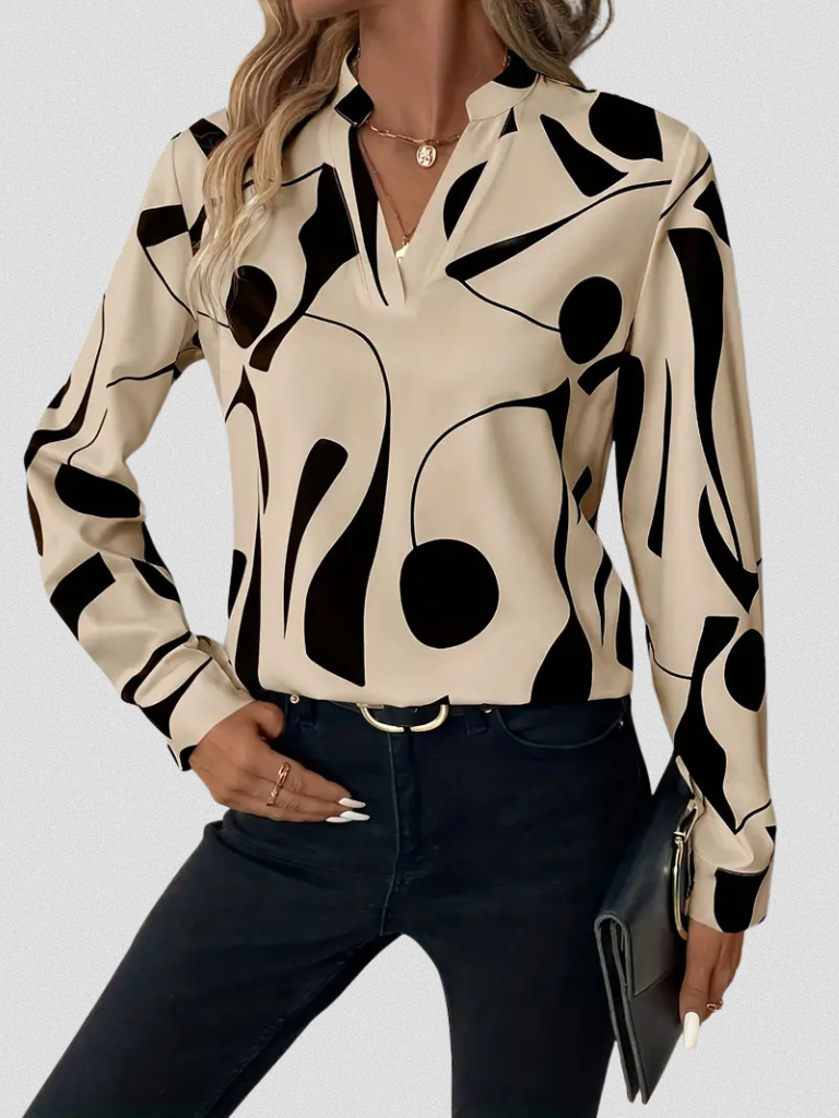 June | LYRA SATIN LOOK BLOUSE