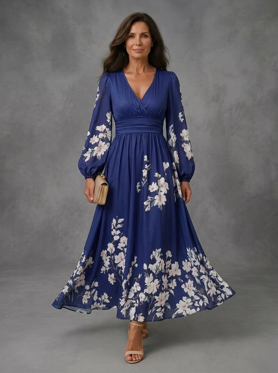 Mathilda | Floral Chiffon Dress