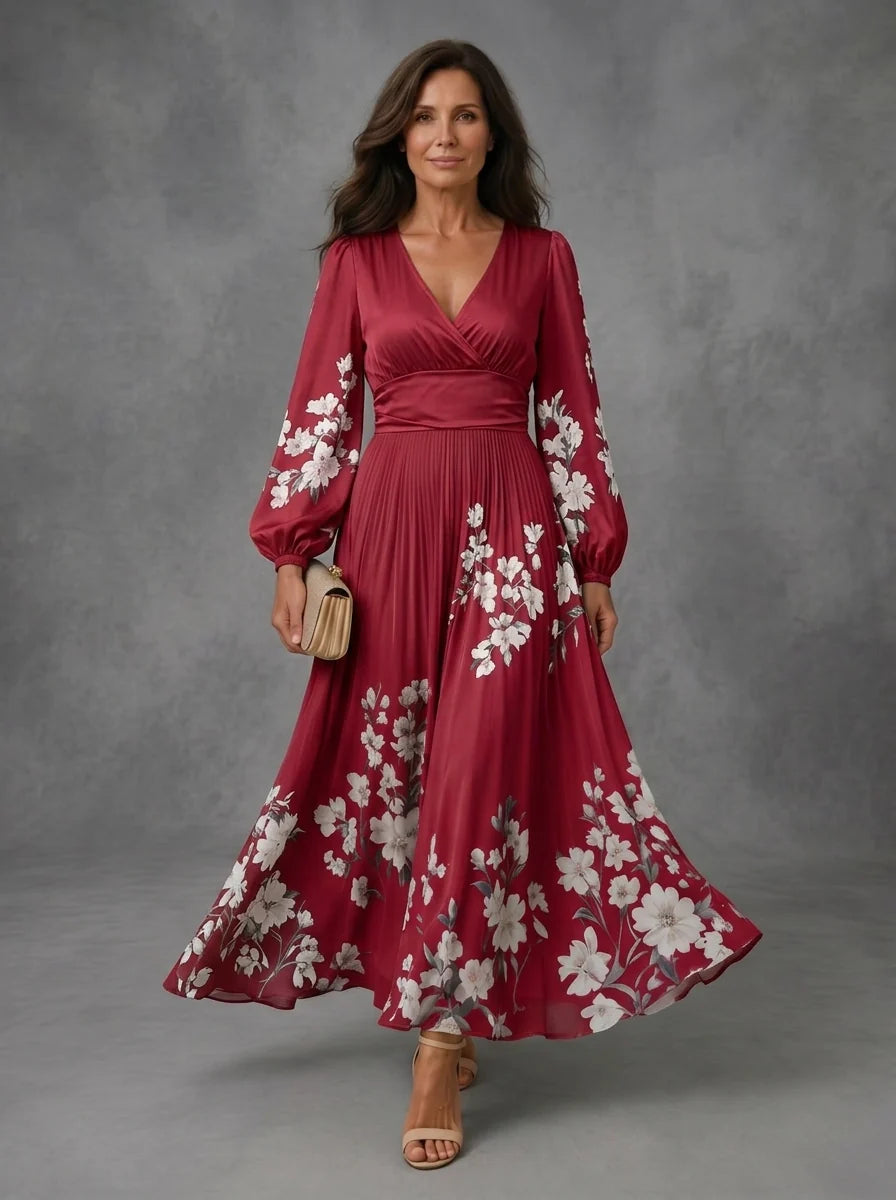 Mathilda | Floral Chiffon Dress