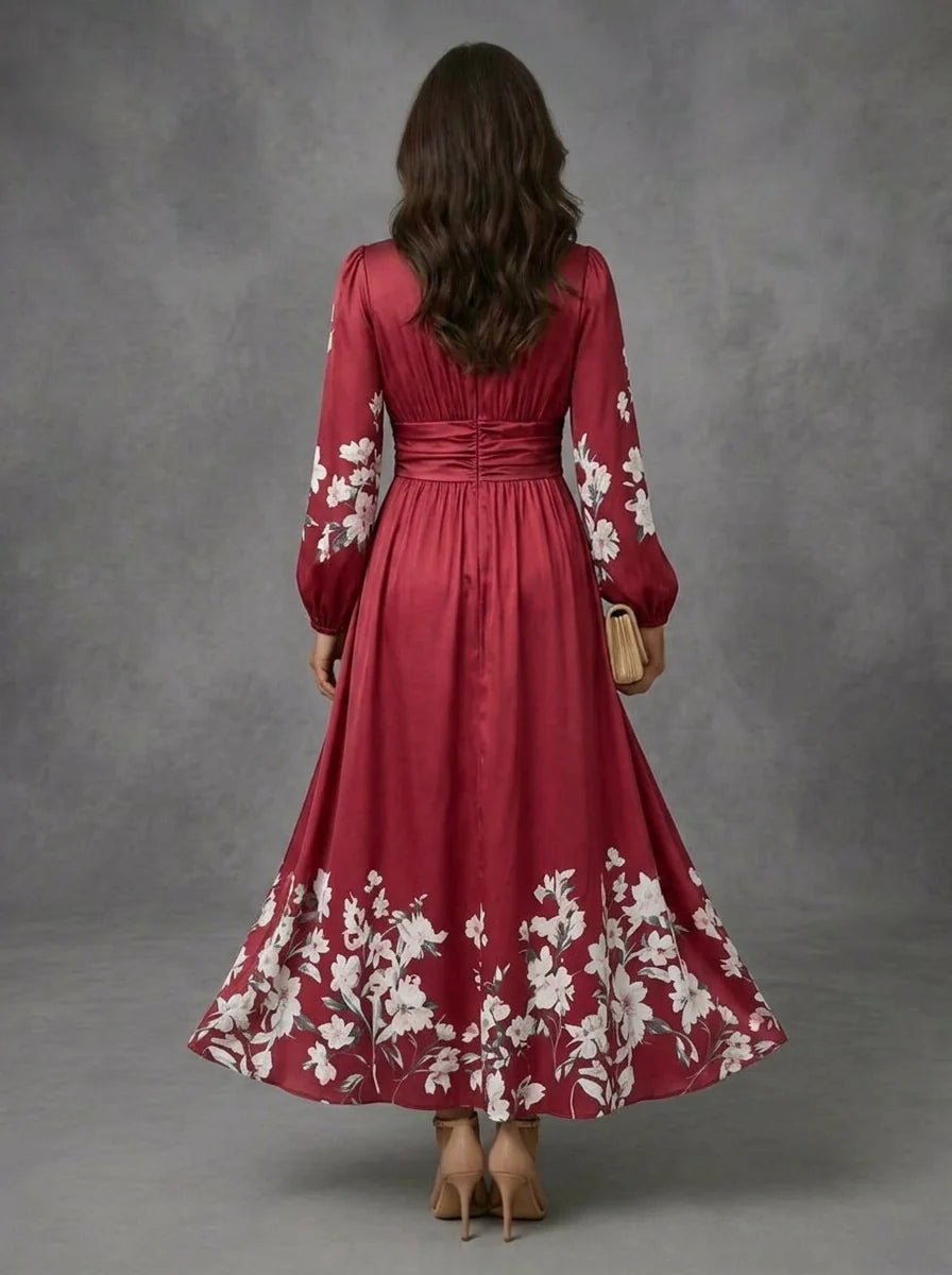Mathilda | Floral Chiffon Dress