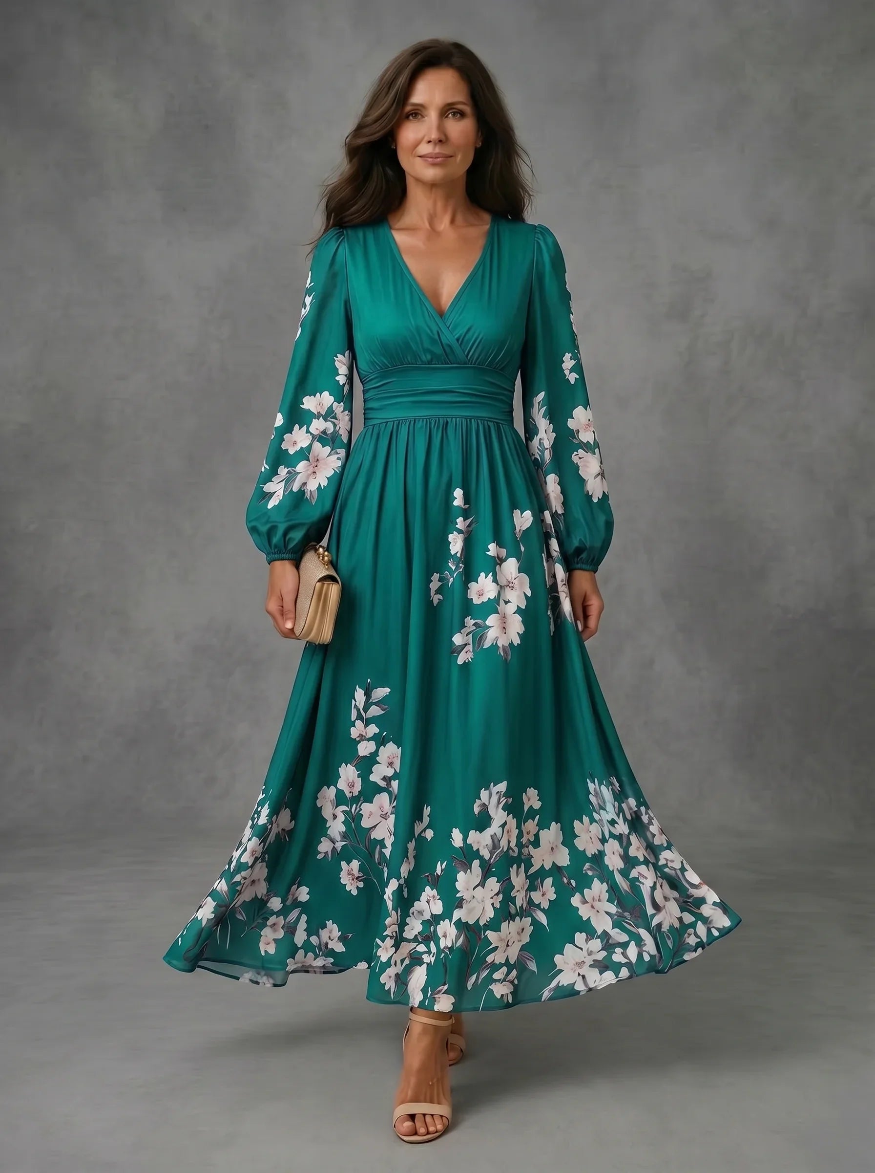 Mathilda | Floral Chiffon Dress
