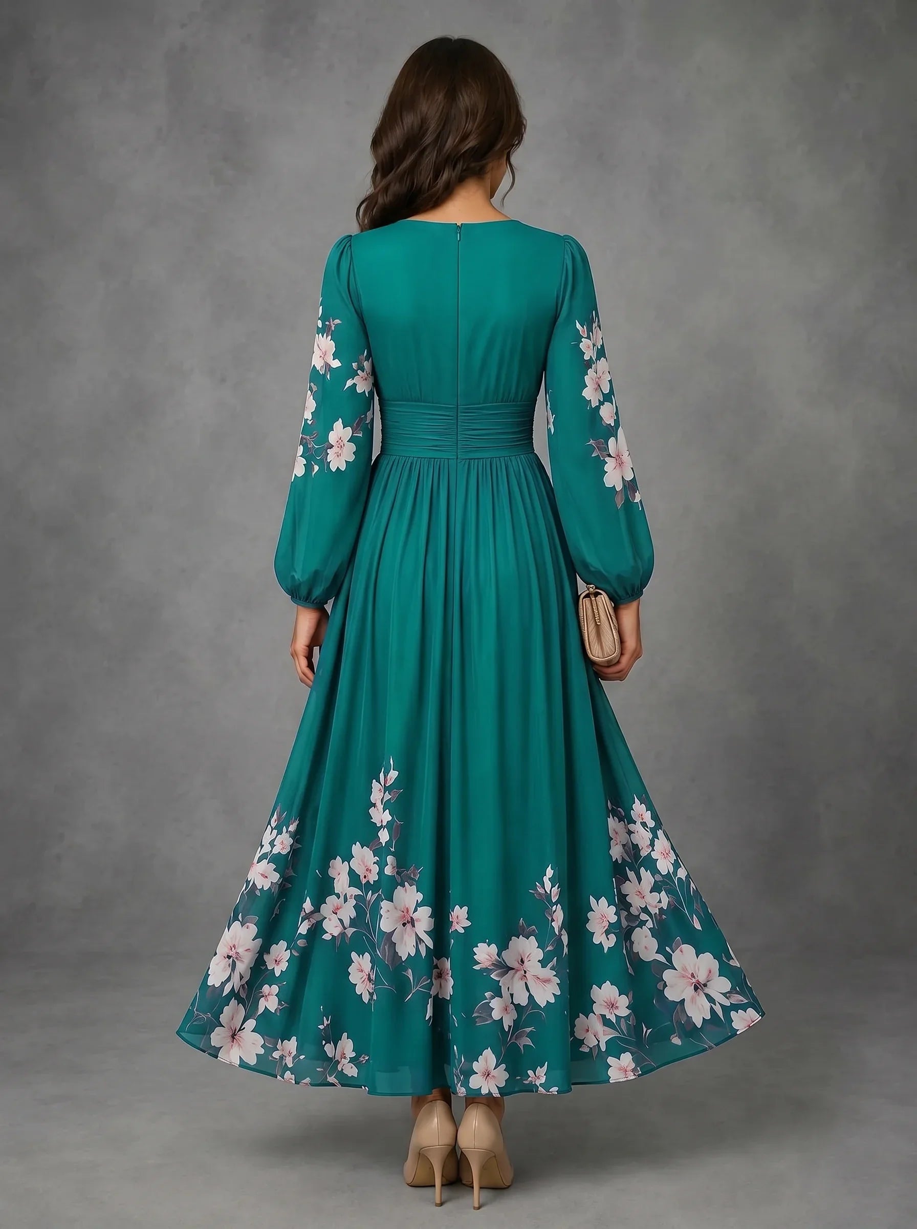 Mathilda | Floral Chiffon Dress