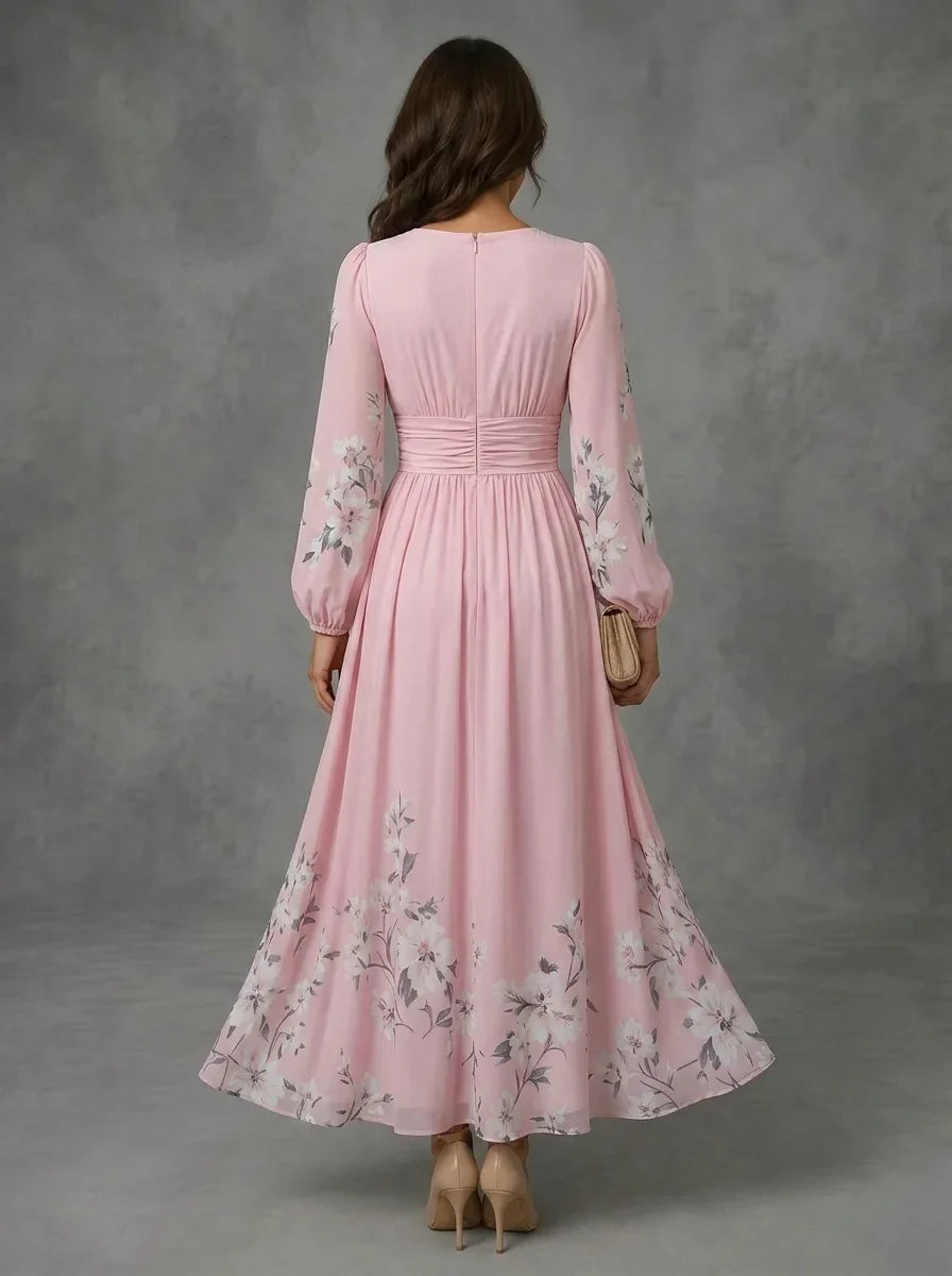 Mathilda | Floral Chiffon Dress