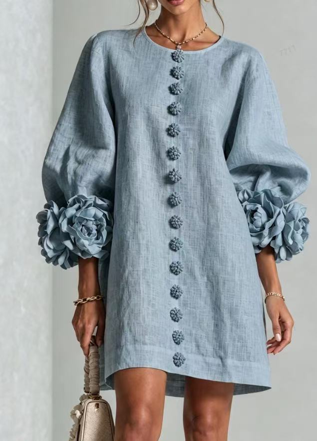 Lysha | Floral Button-Down Mini Dress