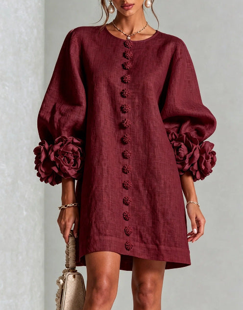 Lysha | Floral Button-Down Mini Dress