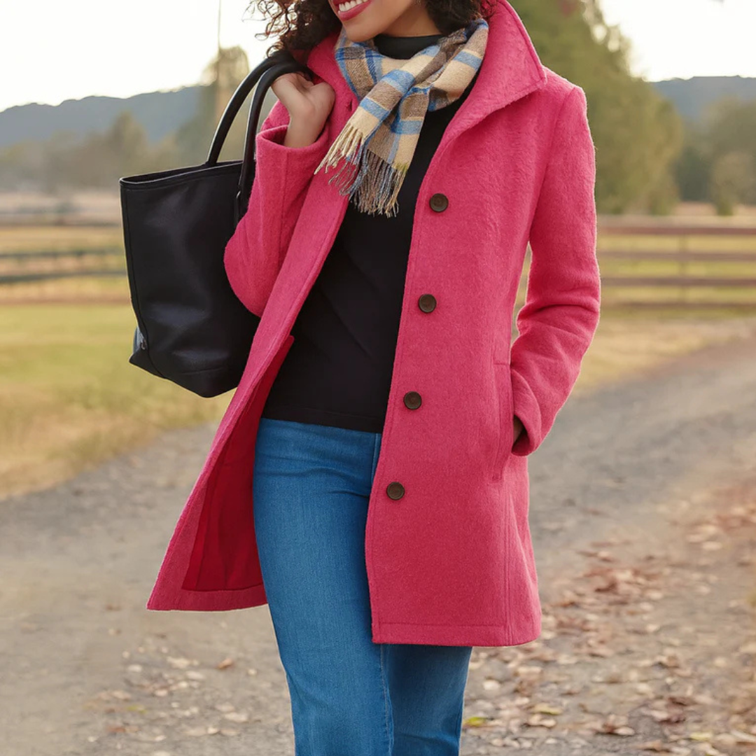 Noelle | Heritage Wool Button Coat