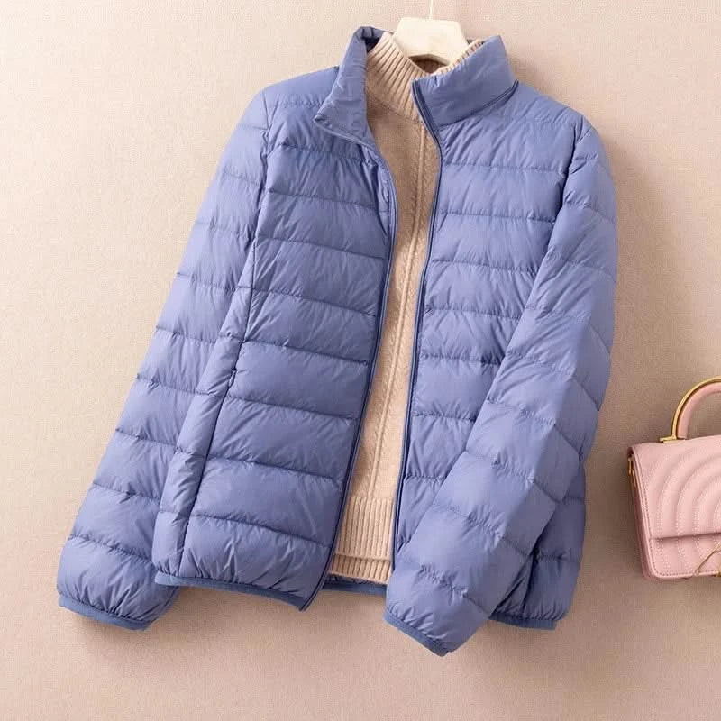 Eira | Lightweight Down Puffer Jacket with Stand Collar