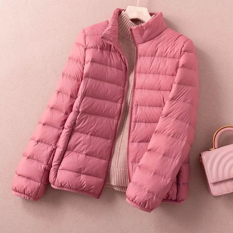 Eira | Lightweight Down Puffer Jacket with Stand Collar