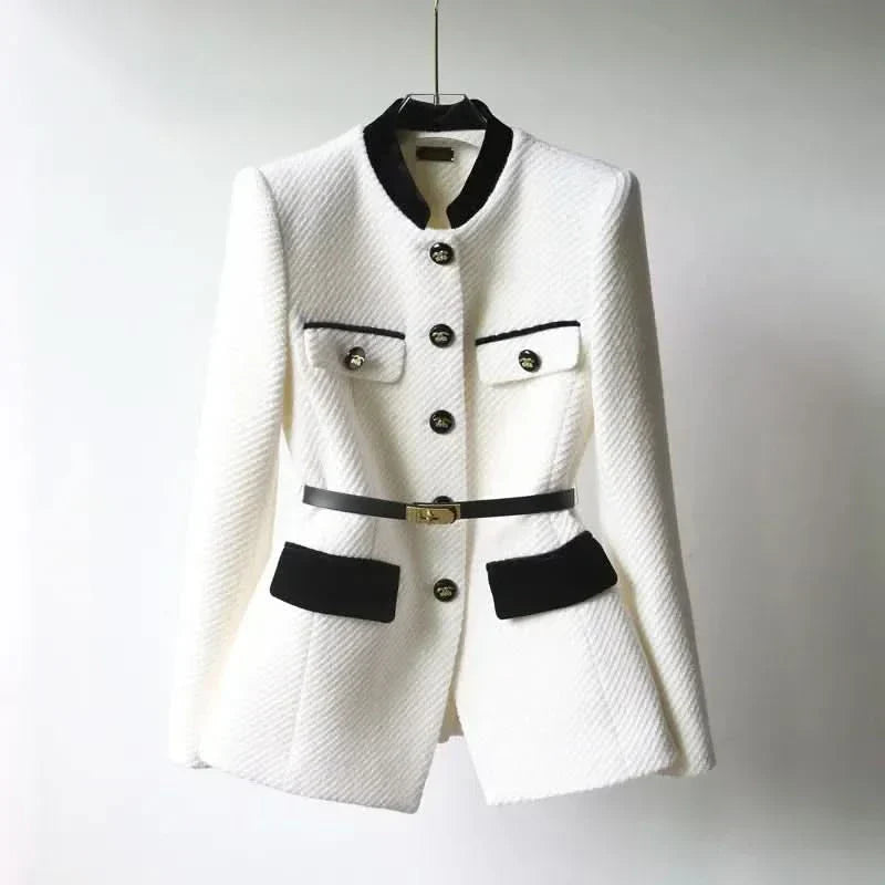 Sansa | Tailored Mid-Length Woollen Office Jacket