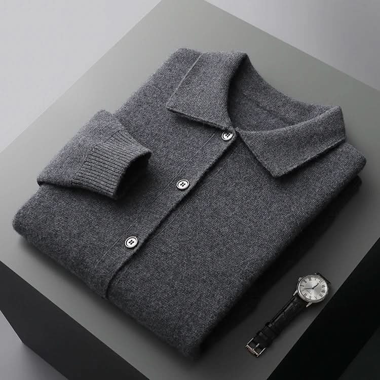 Milano | Cashmere Button-Front Cardigan with Collar
