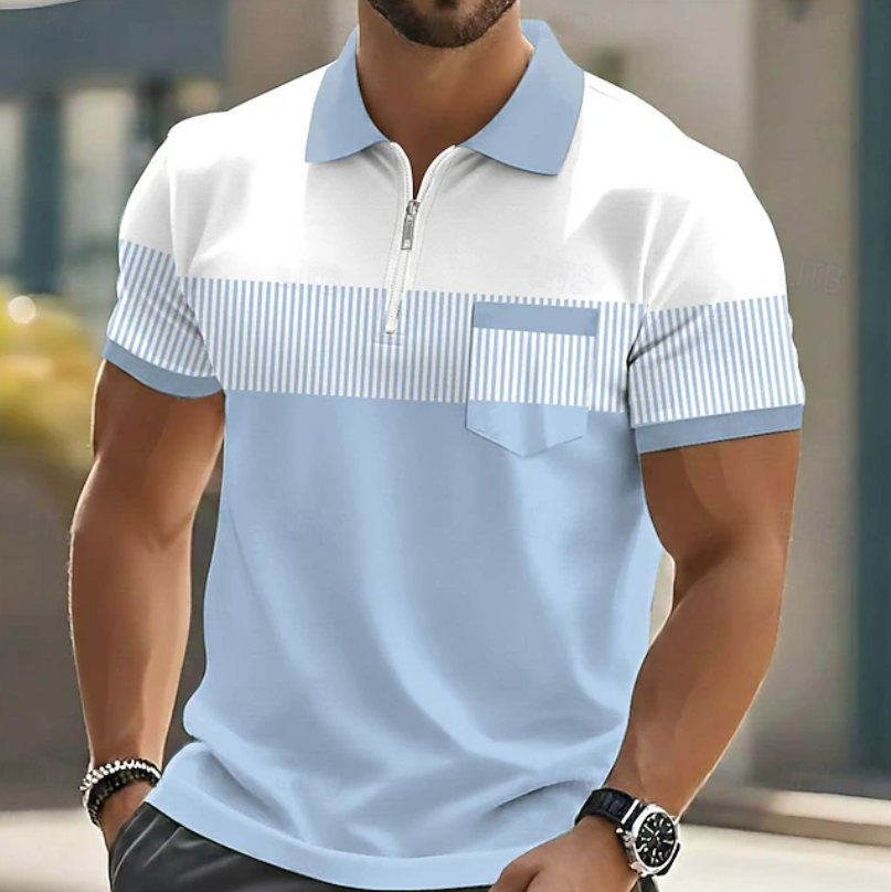 Jeffrey | Elegant Zip Polo