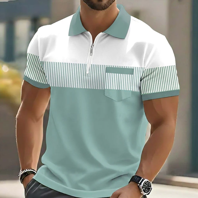 Jeffrey | Elegant Zip Polo