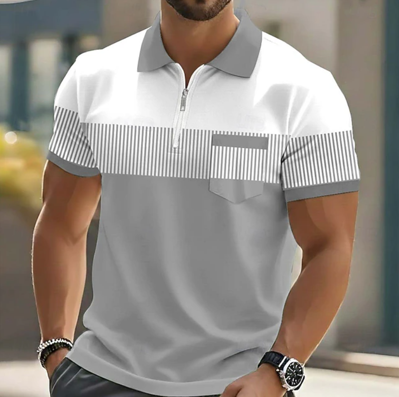 Jeffrey | Elegant Zip Polo