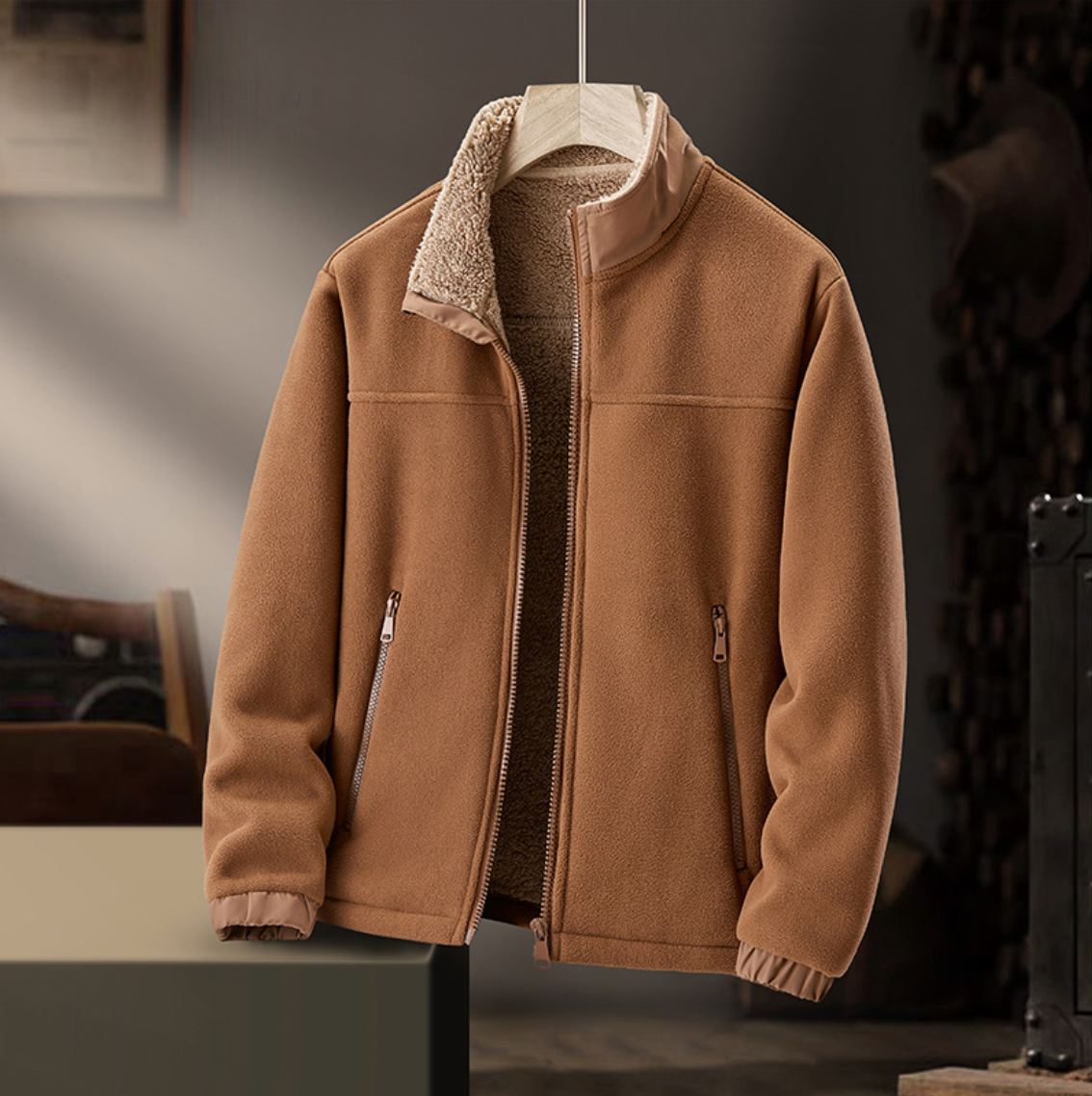 Romy | Cosy Fleece Stand-Collar Jacket