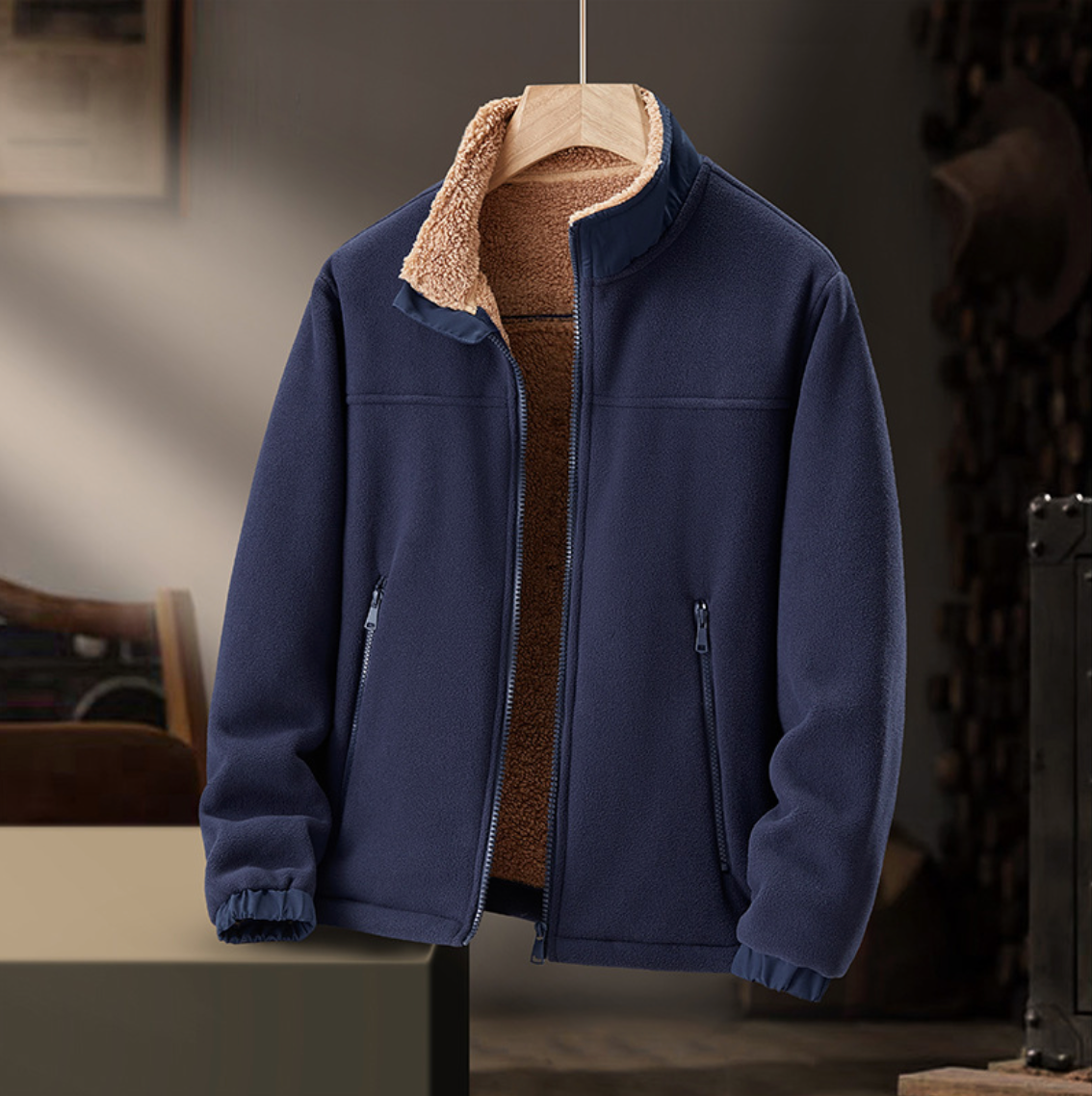 Romy | Cosy Fleece Stand-Collar Jacket